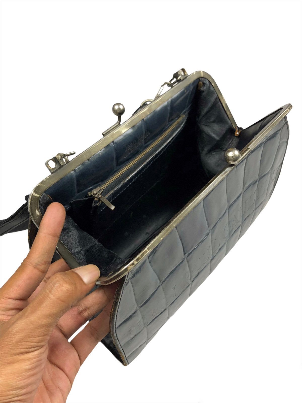Jean Paul Gaultier Vintage Jean Paul Gaultier Leather Sling Bag Size ONE SIZE - 8 Thumbnail