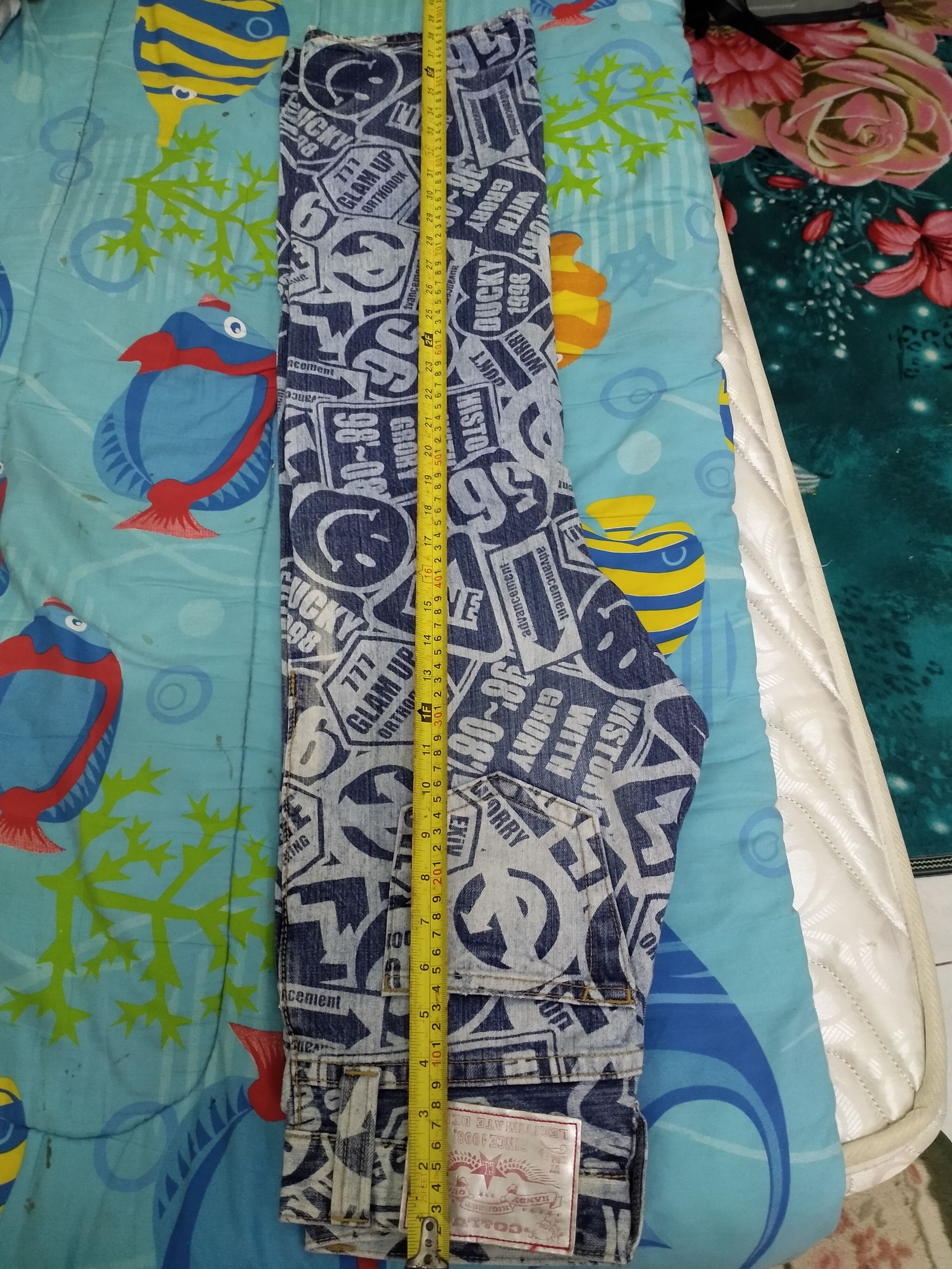 Hysteric Glamour NEED GONE NOW...CO&LU ALLOVER PRINT STAIGHT JEANS Size US 30 / EU 46 - 17 Thumbnail