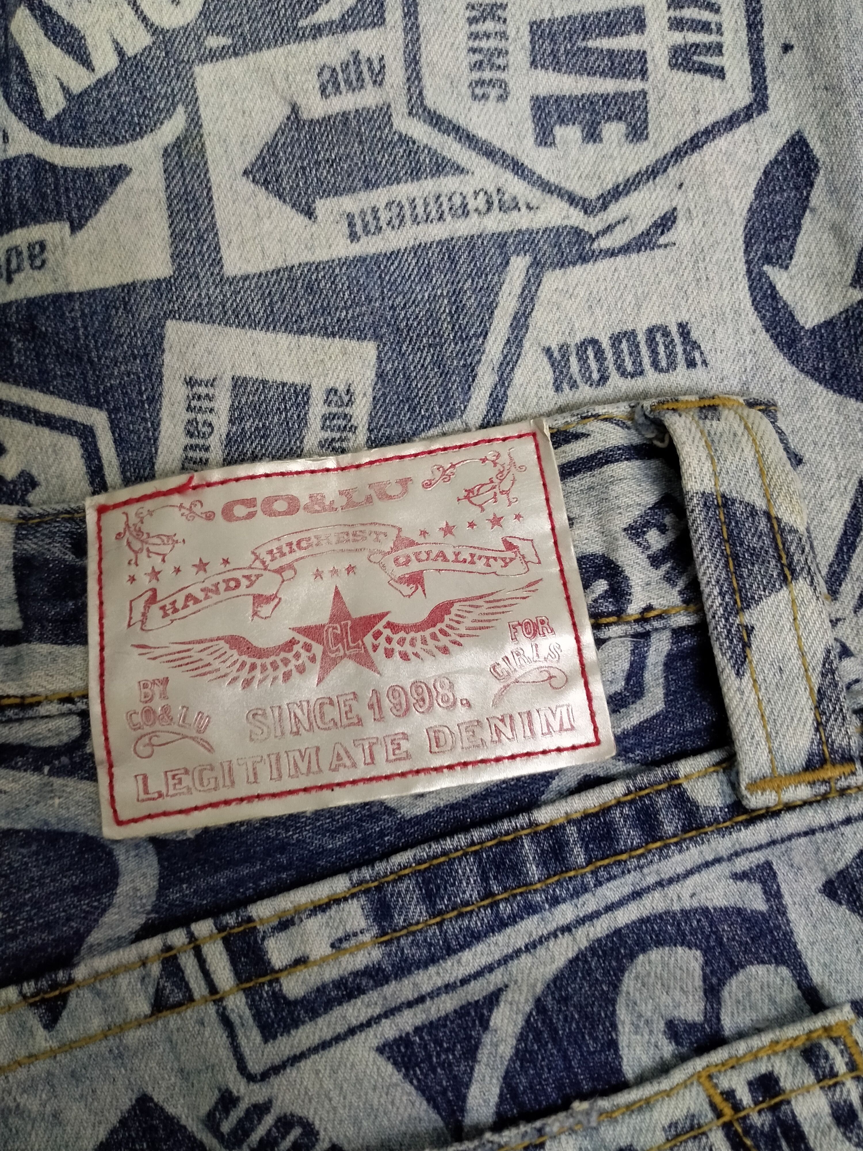 Hysteric Glamour NEED GONE NOW...CO&LU ALLOVER PRINT STAIGHT JEANS Size US 30 / EU 46 - 14 Thumbnail