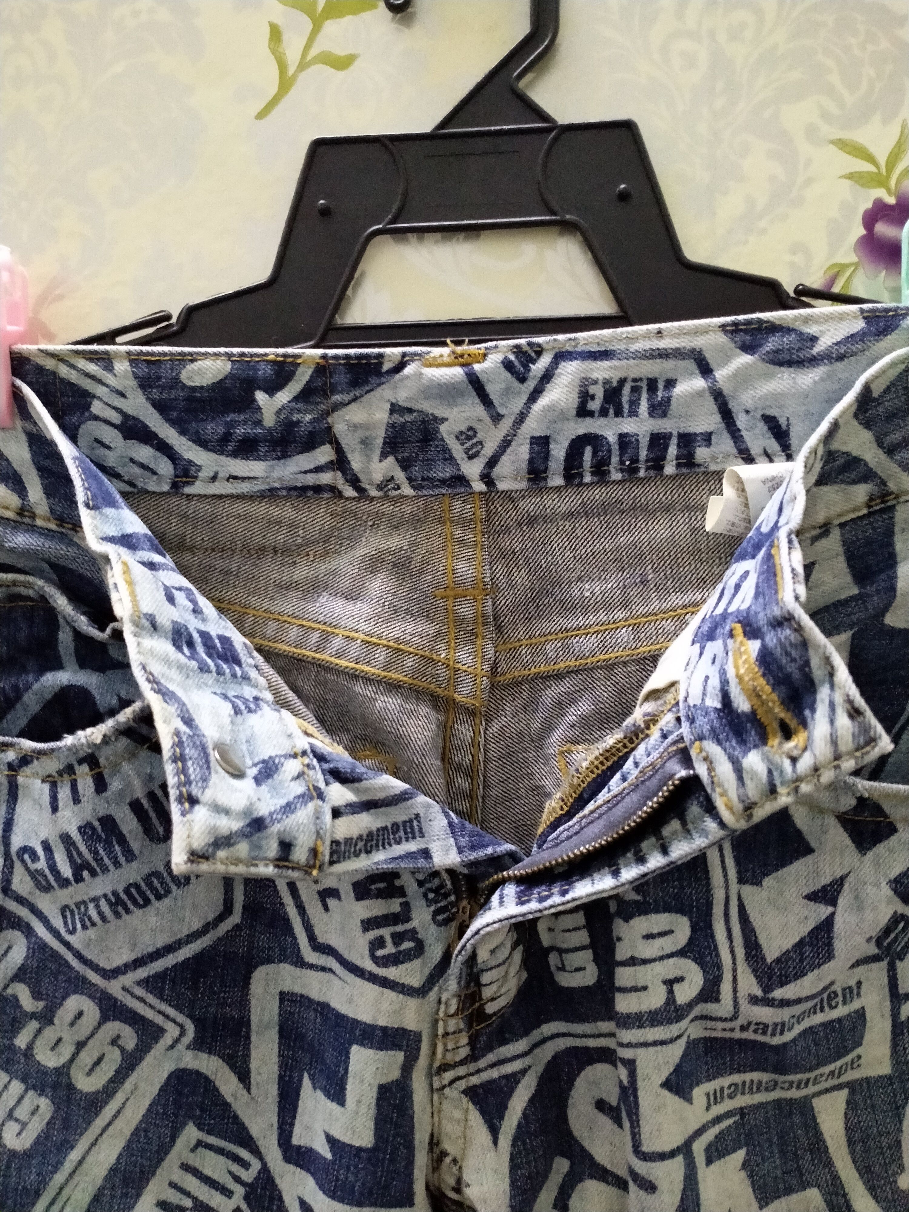 Hysteric Glamour NEED GONE NOW...CO&LU ALLOVER PRINT STAIGHT JEANS Size US 30 / EU 46 - 9 Thumbnail