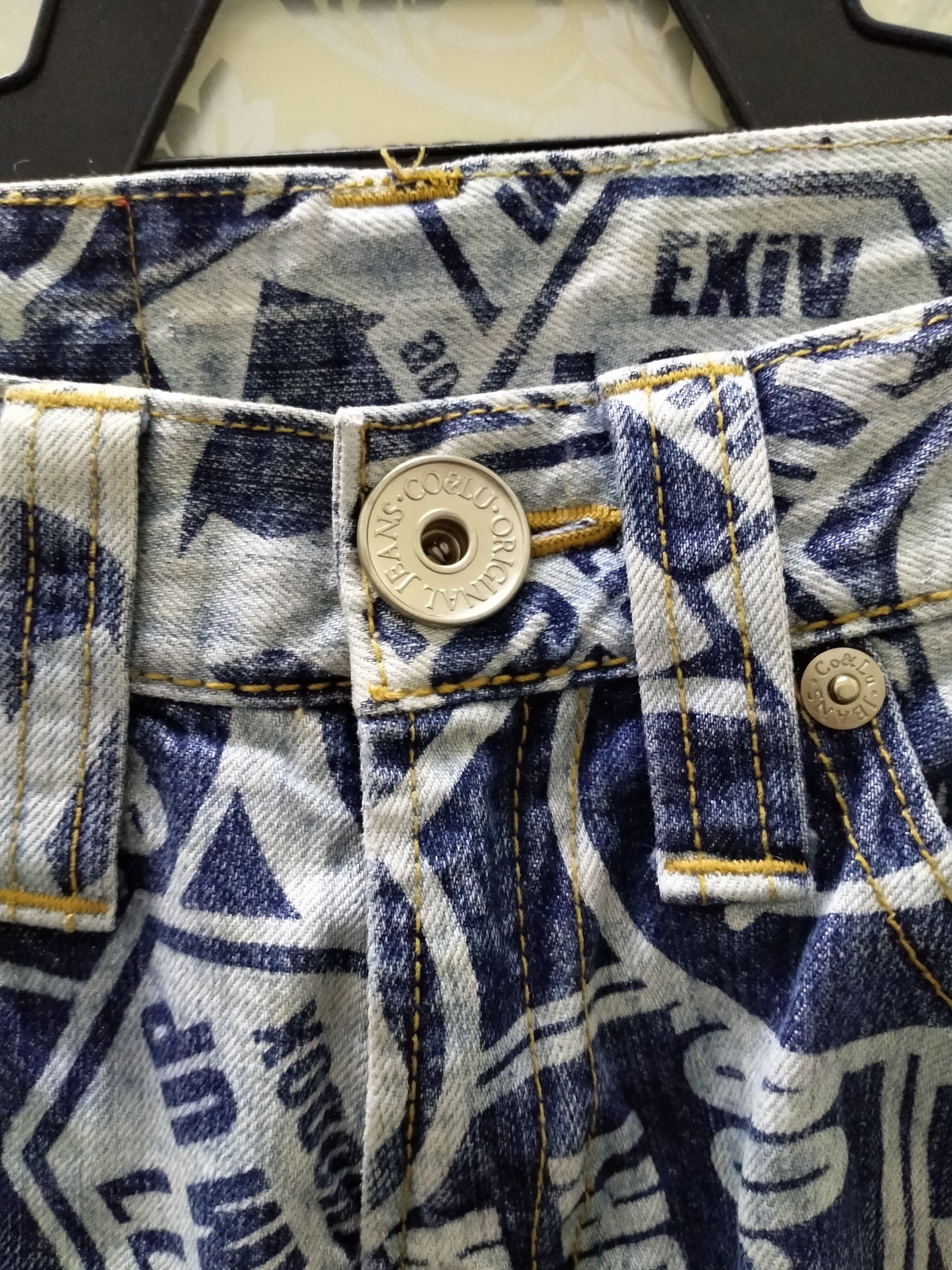 Hysteric Glamour NEED GONE NOW...CO&LU ALLOVER PRINT STAIGHT JEANS Size US 30 / EU 46 - 7 Thumbnail