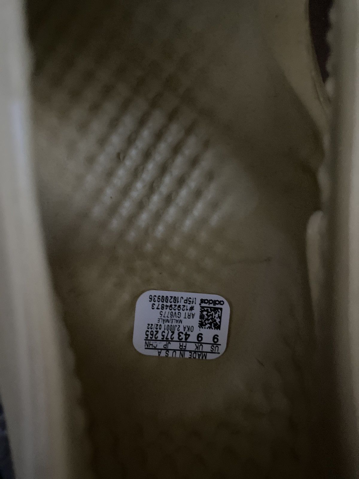 Adidas × Kanye West adidas Yeezy Foam RNNR Sulfur Size US 9 / EU 42 - 5 Thumbnail