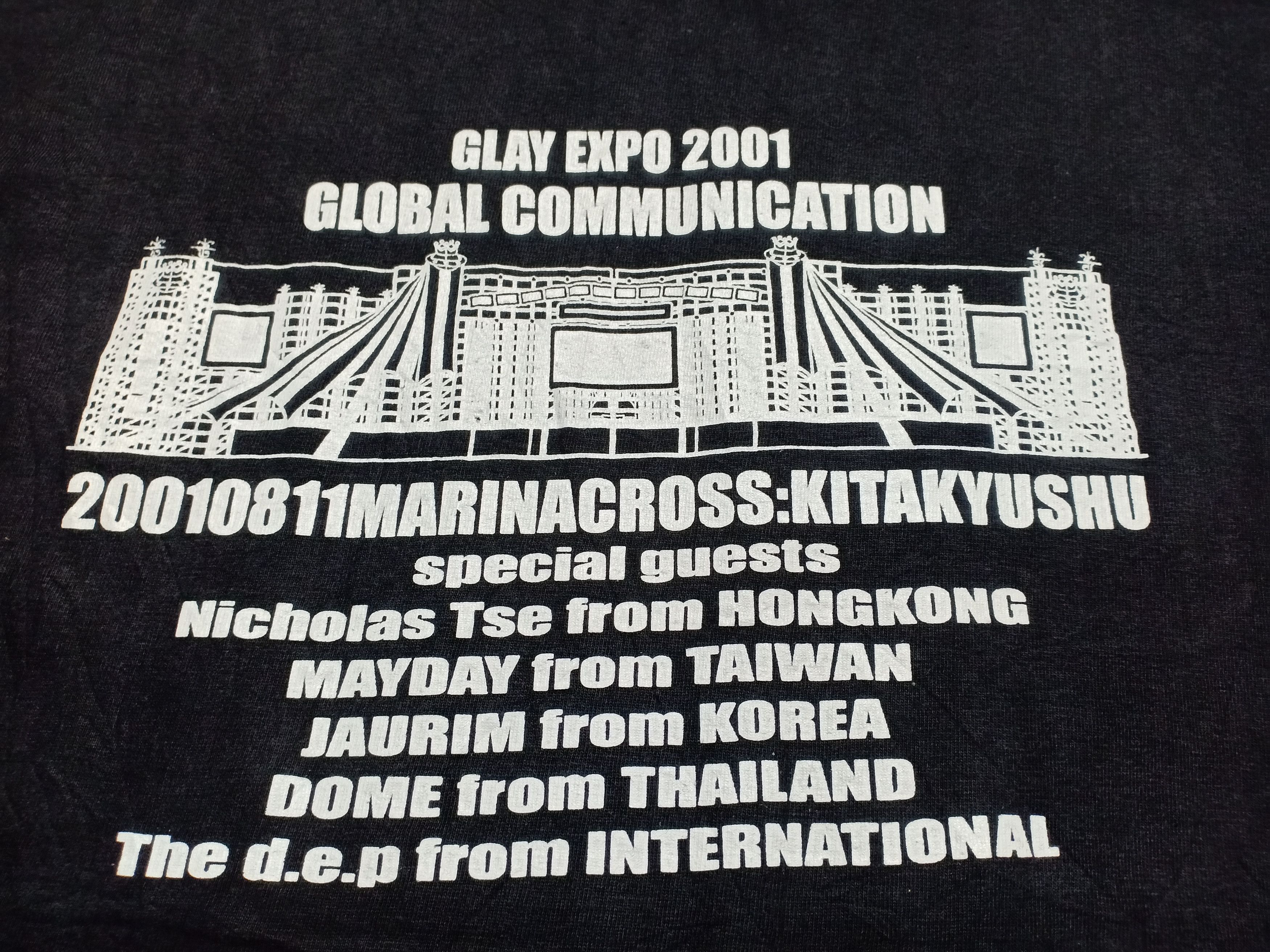 Band Tees Vintage Y2K Glay Band Expo 2001 Global Communication Tee Size US M / EU 48-50 / 2 - 2 Thumbnail