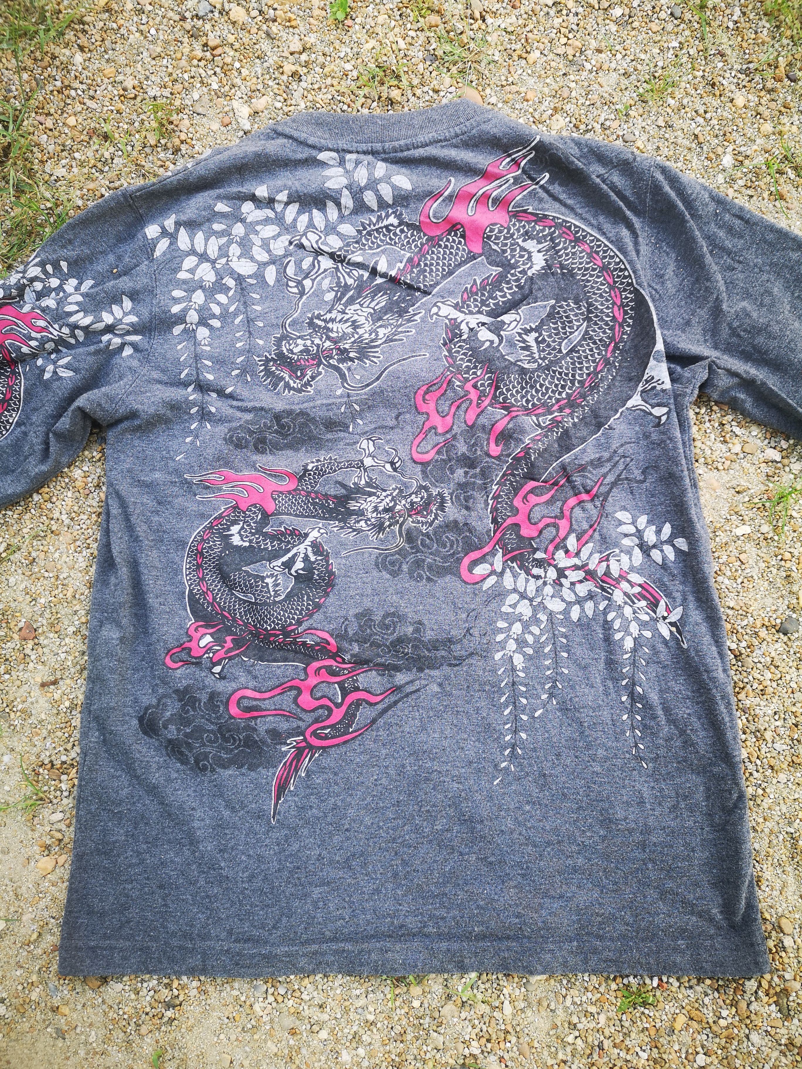Japanese Brand Four Dragon print In Japanese Design Size US L / EU 52-54 / 3 - 4 Thumbnail