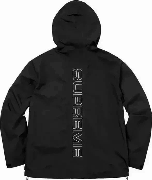 image of Supreme 18S/s Taped Seam Jacket Black Size Xl, Men's