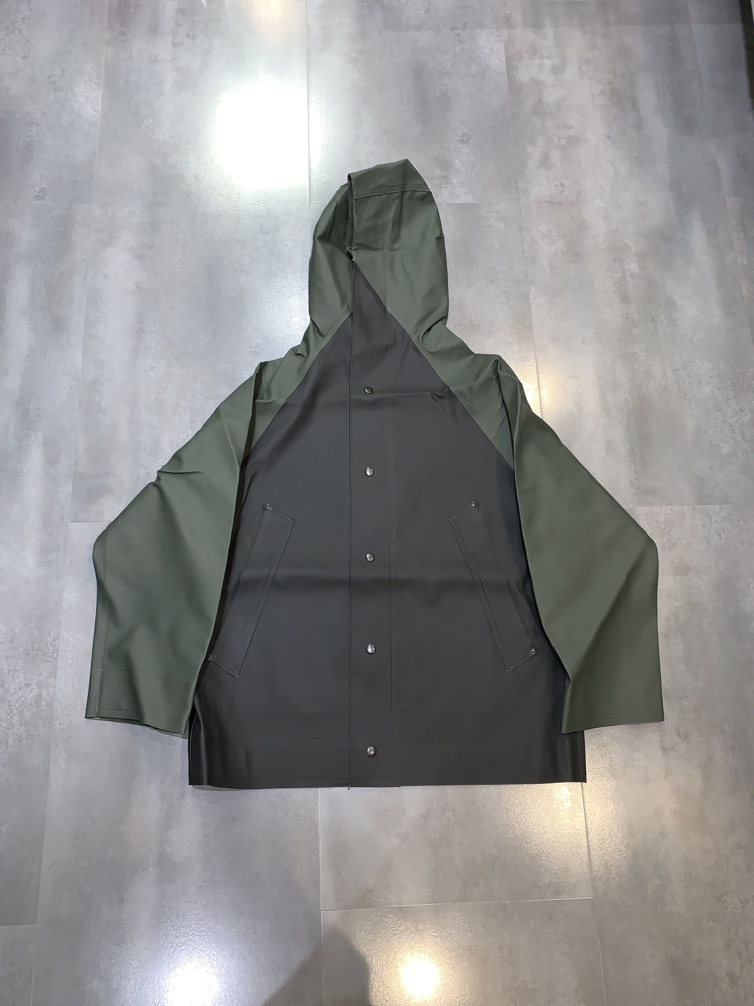 Marni !DS! Stutterheim X Marni Black Green Hooded Raincoat Size US S / EU 44-46 / 1 - 4 Thumbnail