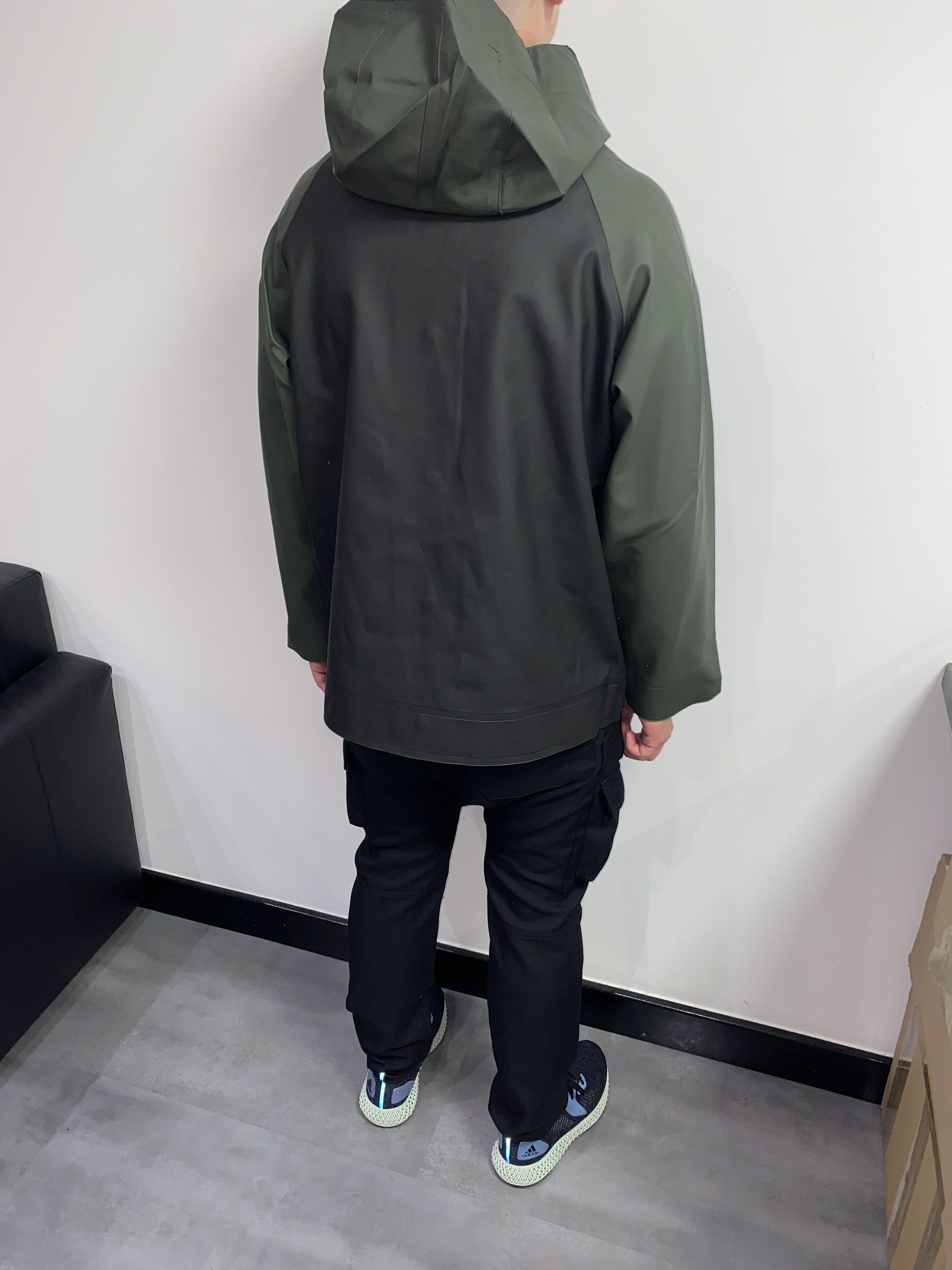 Marni !DS! Stutterheim X Marni Black Green Hooded Raincoat Size US S / EU 44-46 / 1 - 2 Thumbnail