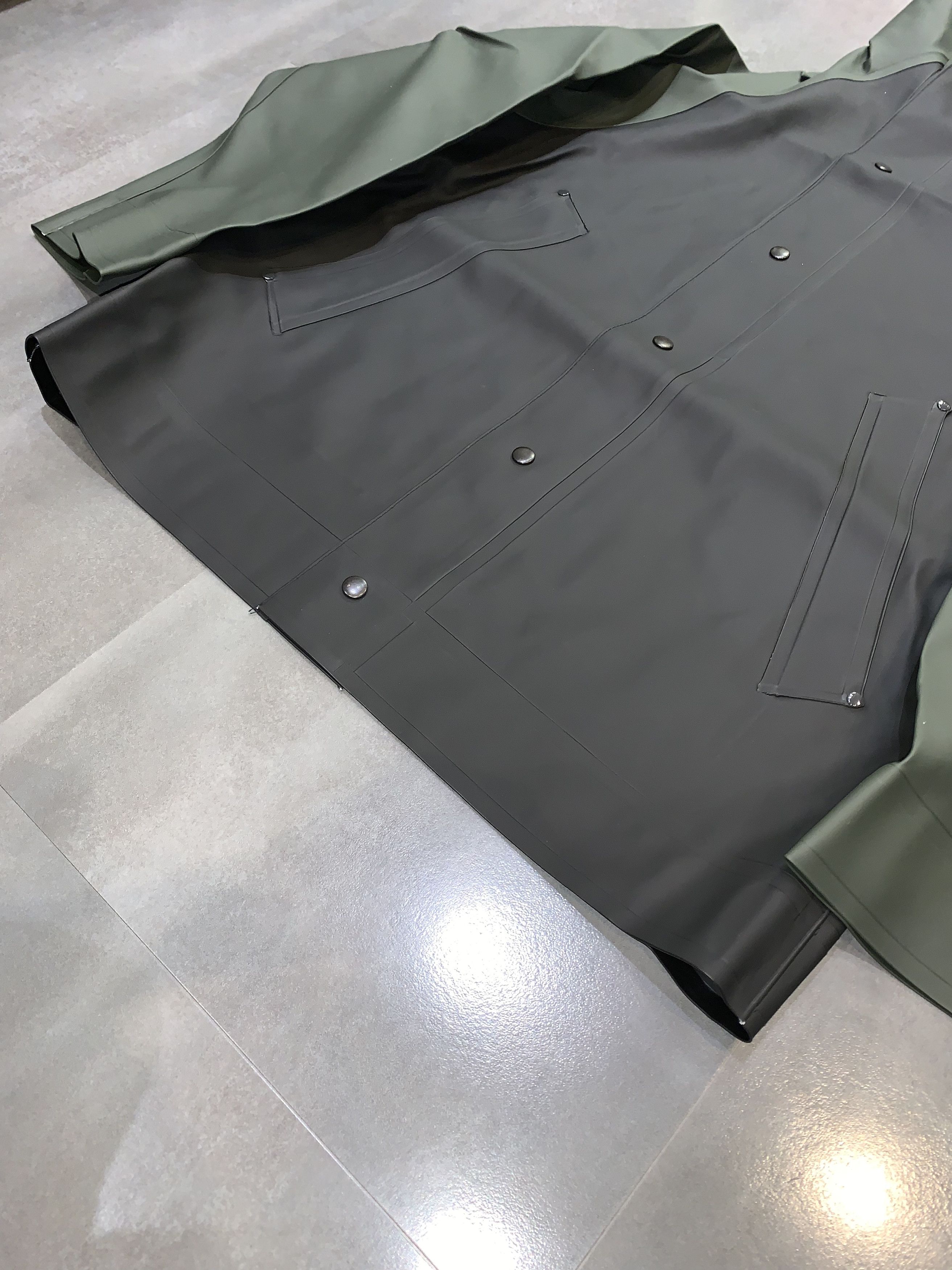 Marni !DS! Stutterheim X Marni Black Green Hooded Raincoat Size US S / EU 44-46 / 1 - 7 Thumbnail