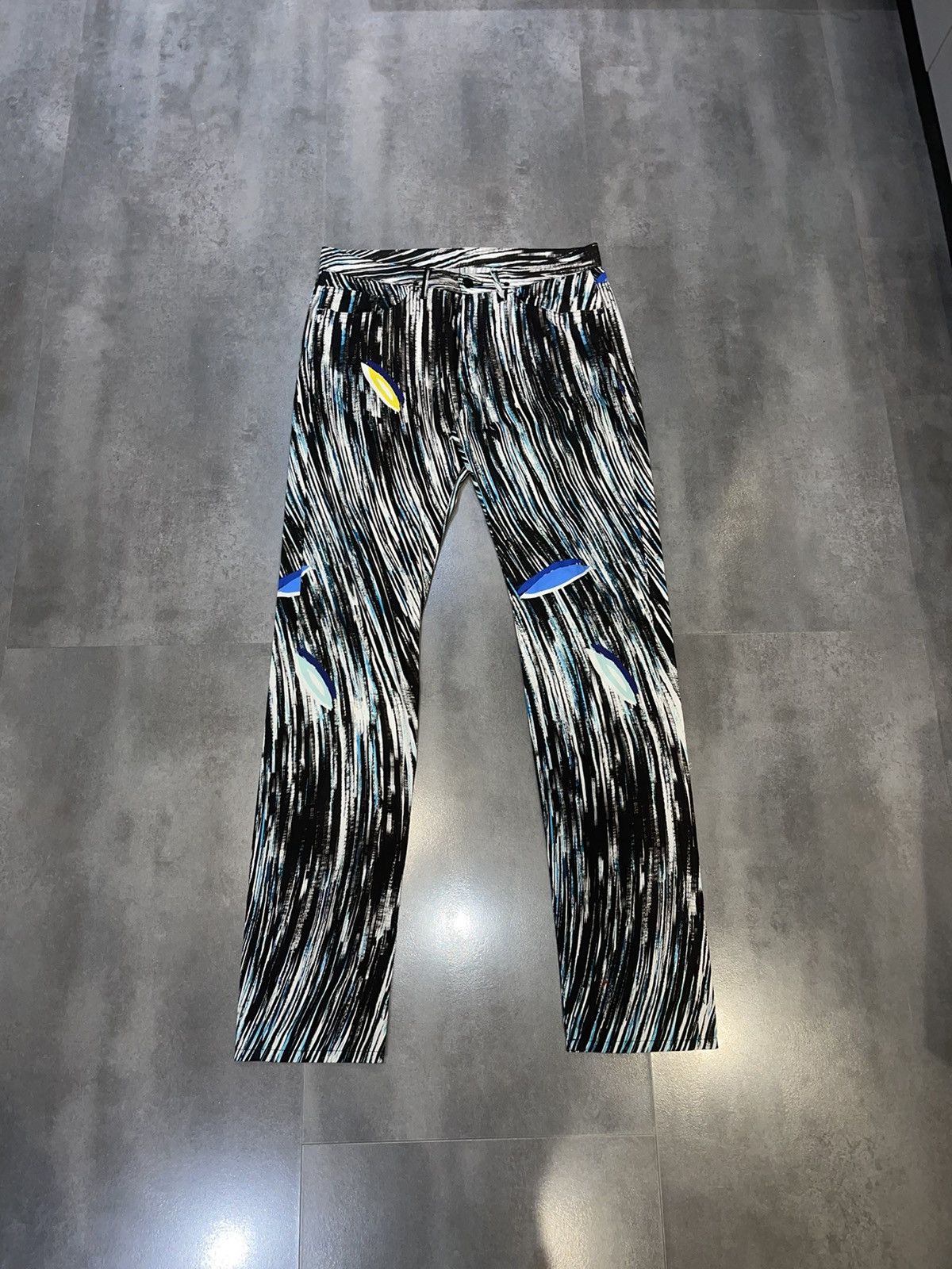 Kenzo Kenzo Abstract All Over Printed Artwork Casual Pants Size US 30 / EU 46 - 1 Thumbnail
