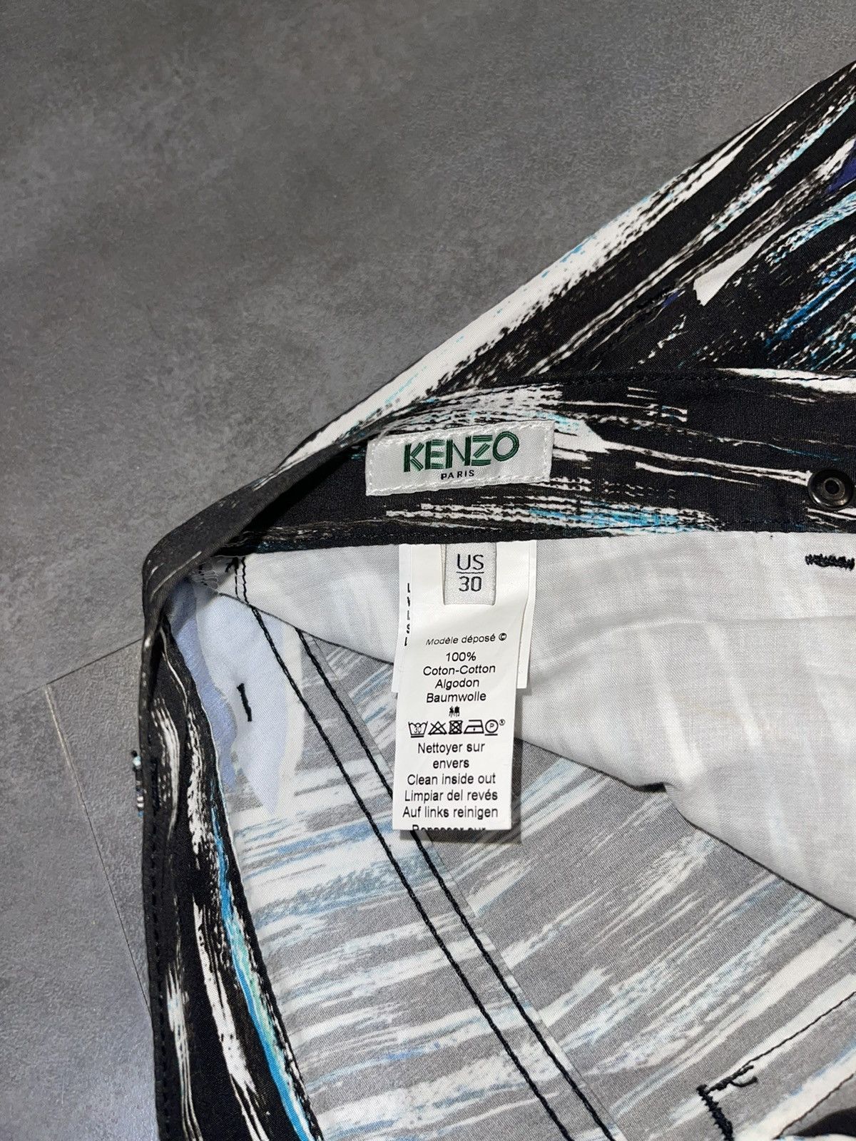 Kenzo Kenzo Abstract All Over Printed Artwork Casual Pants Size US 30 / EU 46 - 14 Thumbnail