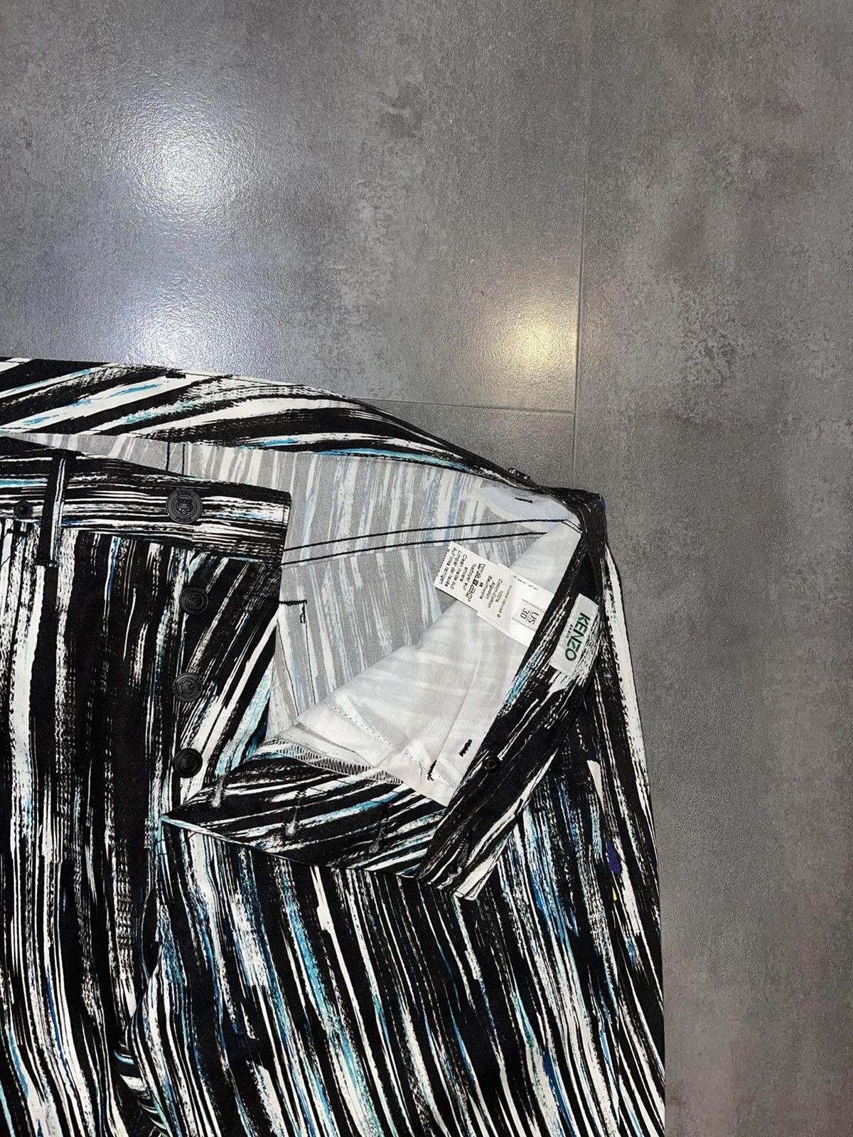 Kenzo Kenzo Abstract All Over Printed Artwork Casual Pants Size US 30 / EU 46 - 12 Thumbnail
