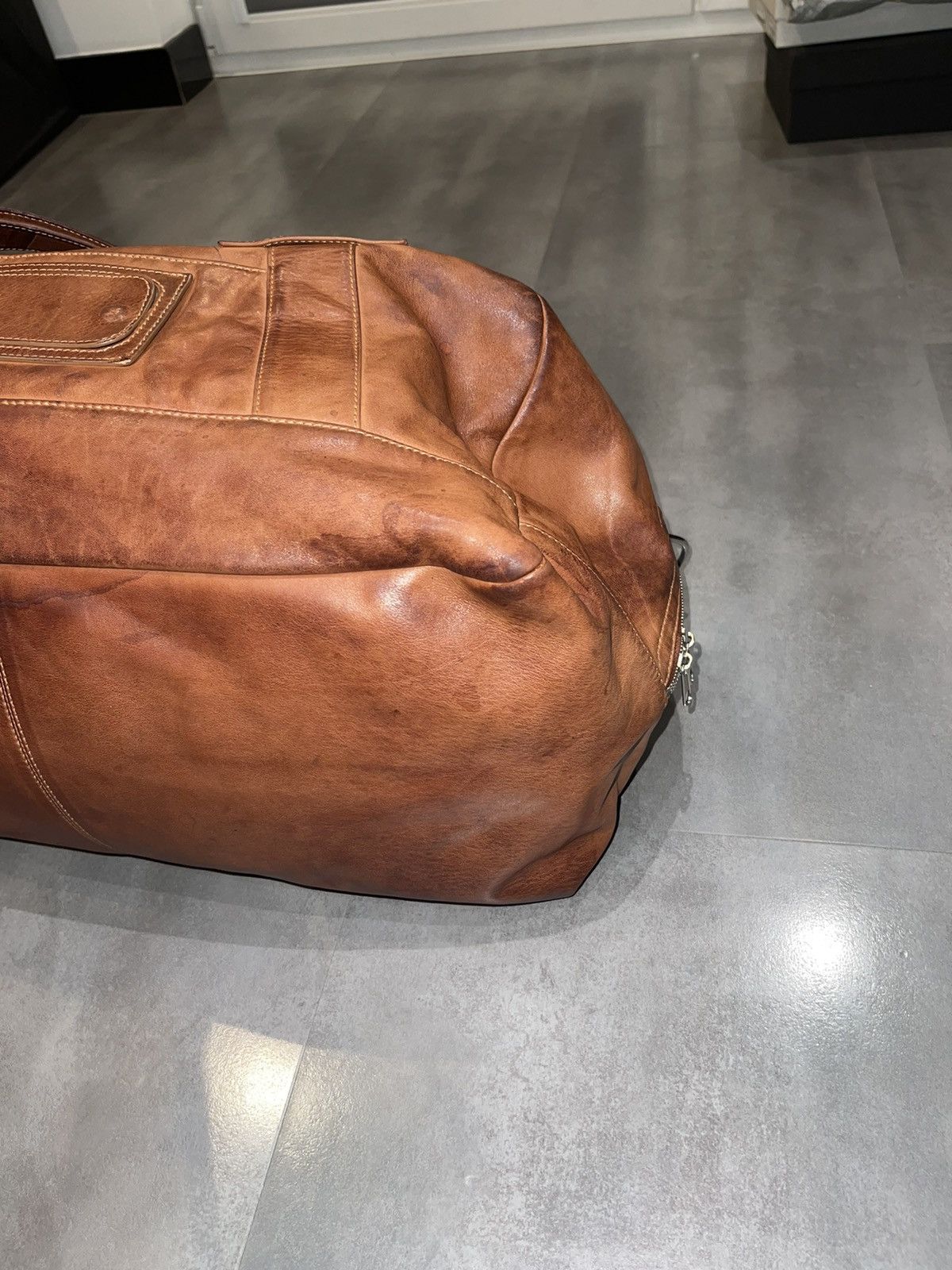 Maison Margiela Maison Margiela Brown Leather Luggage Bag Size ONE SIZE - 16 Thumbnail