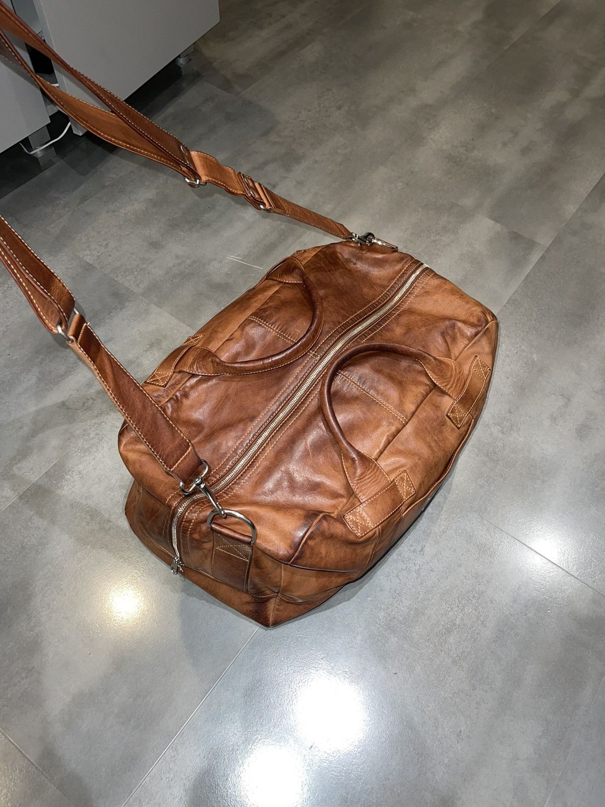 Maison Margiela Maison Margiela Brown Leather Luggage Bag Size ONE SIZE - 5 Thumbnail
