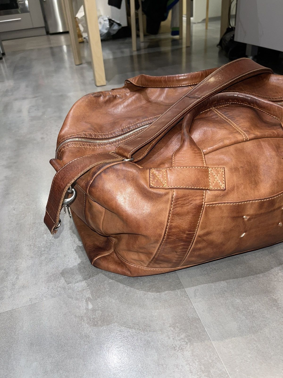 Maison Margiela Maison Margiela Brown Leather Luggage Bag Size ONE SIZE - 15 Thumbnail