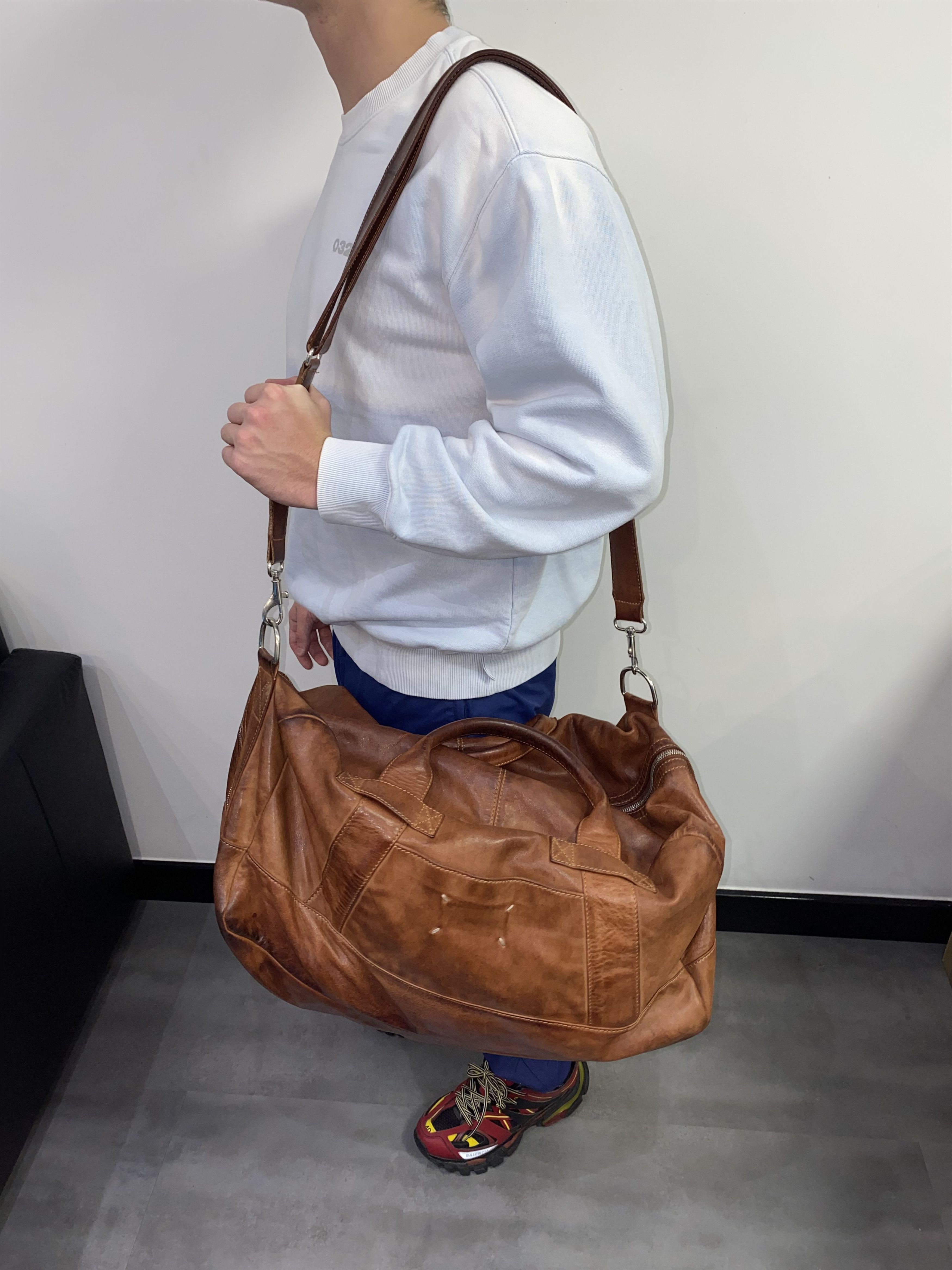 Maison Margiela Maison Margiela Brown Leather Luggage Bag Size ONE SIZE - 2 Thumbnail