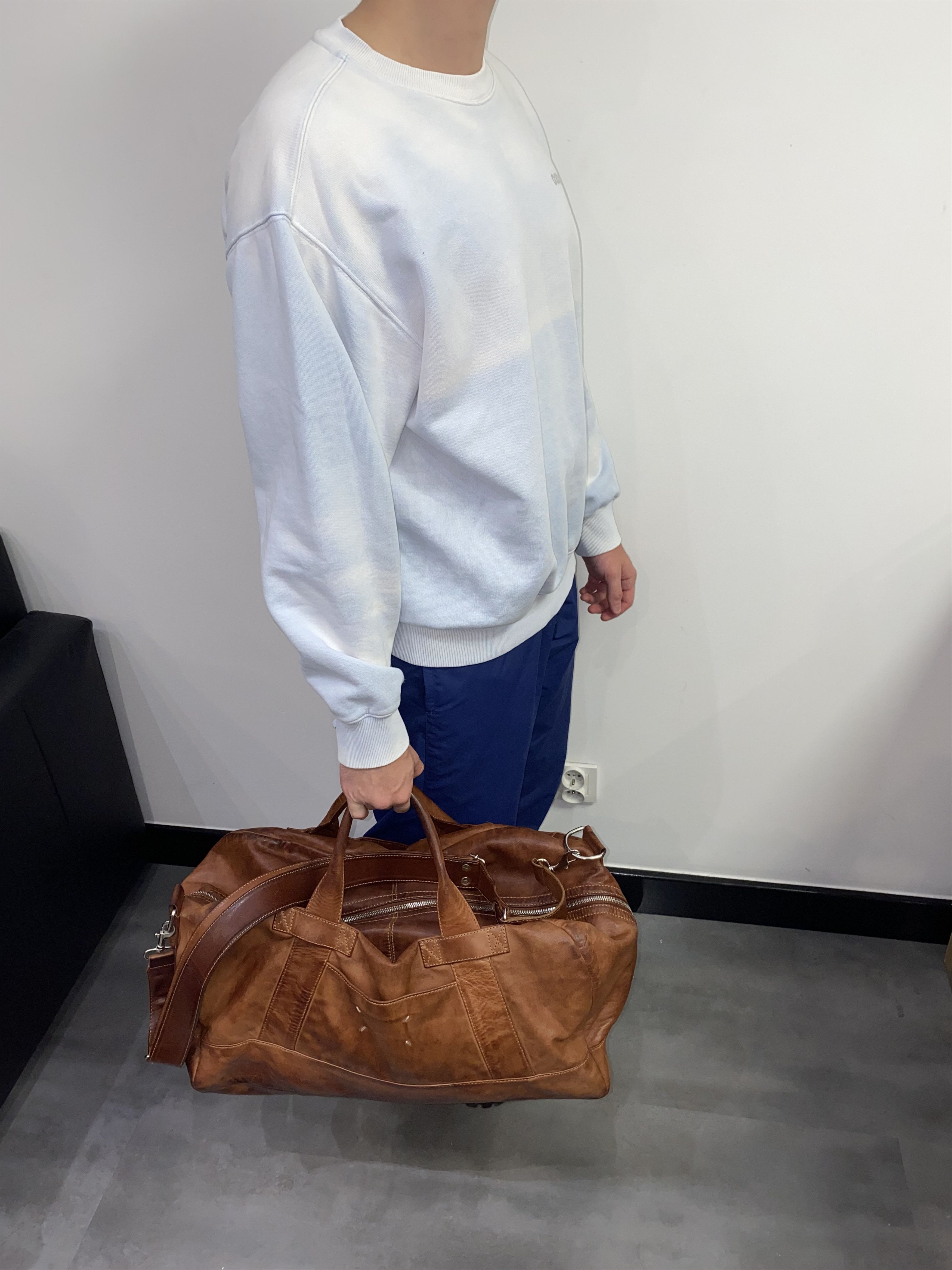 Maison Margiela Maison Margiela Brown Leather Luggage Bag Size ONE SIZE - 4 Thumbnail