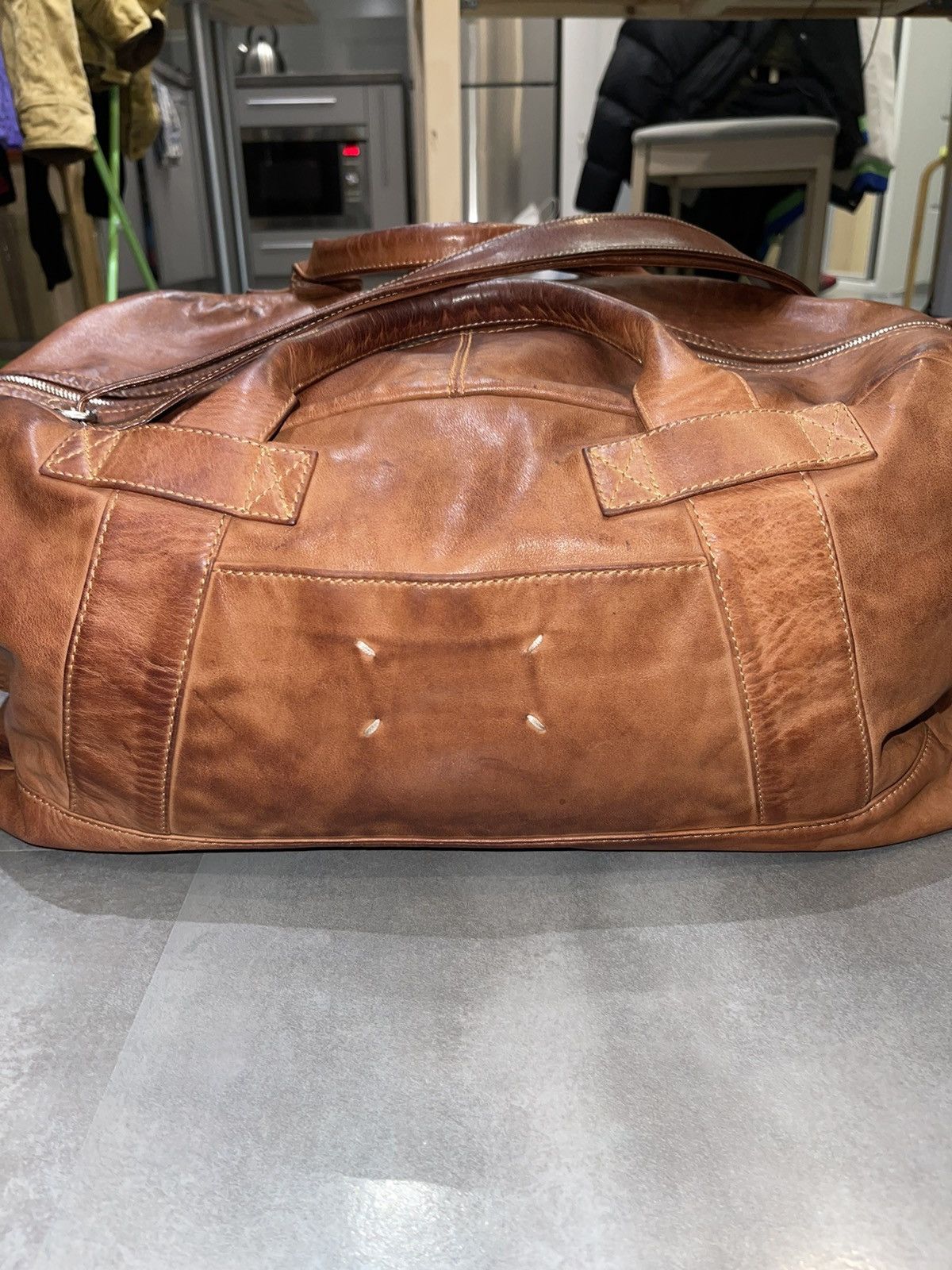 Maison Margiela Maison Margiela Brown Leather Luggage Bag Size ONE SIZE - 11 Thumbnail