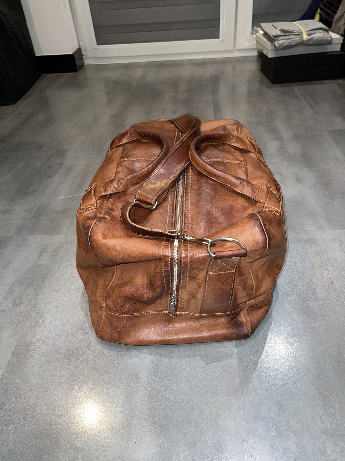 Maison Margiela Maison Margiela Brown Leather Luggage Bag Size ONE SIZE - 7 Thumbnail