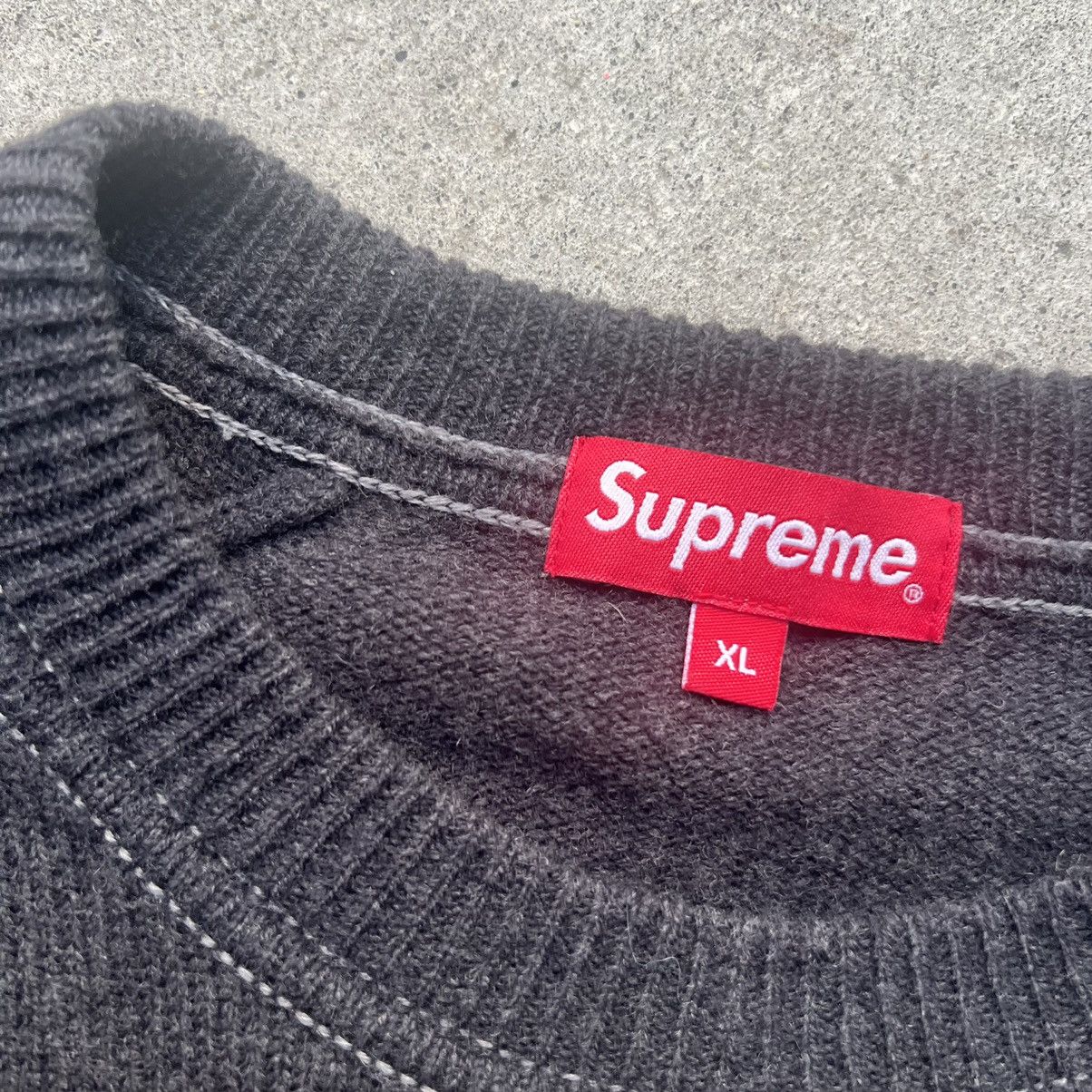 Supreme Supreme stone wash wool sweater Size US XL / EU 56 / 4 - 8 Thumbnail