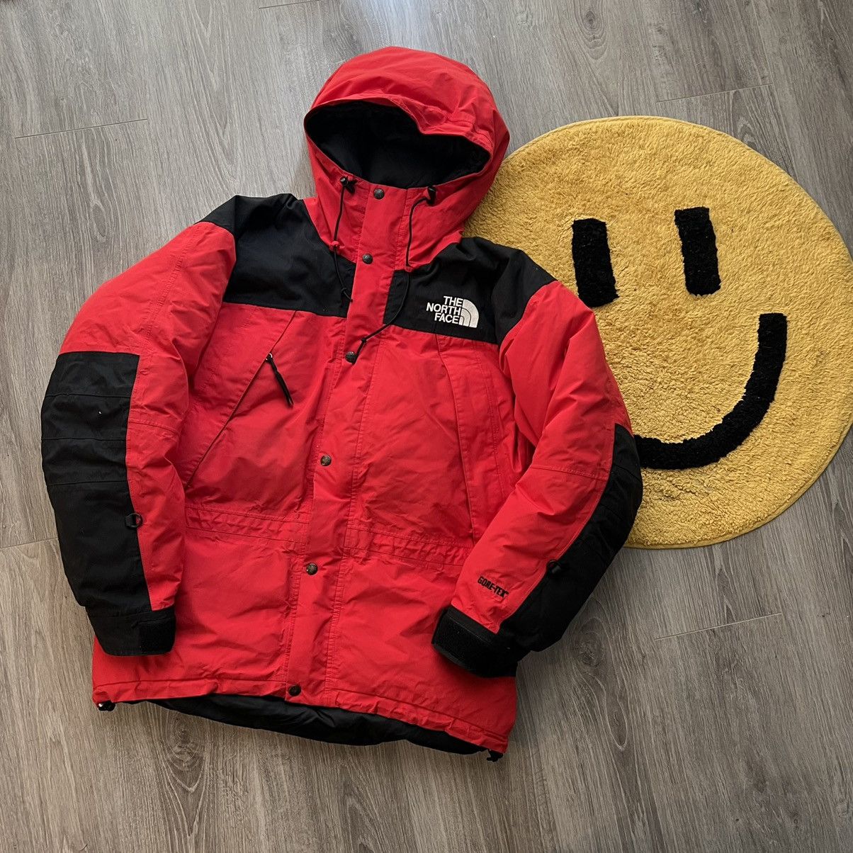 image of Outdoor Life x The North Face Vintage Northface Goretex Jacket in Red, Men's (Size Medium)