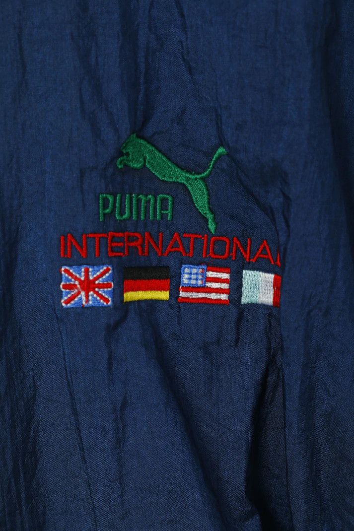 Puma Puma International Men L Track Top Jacket Navy Vintage 7445 Size US L / EU 52-54 / 3 - 5 Thumbnail