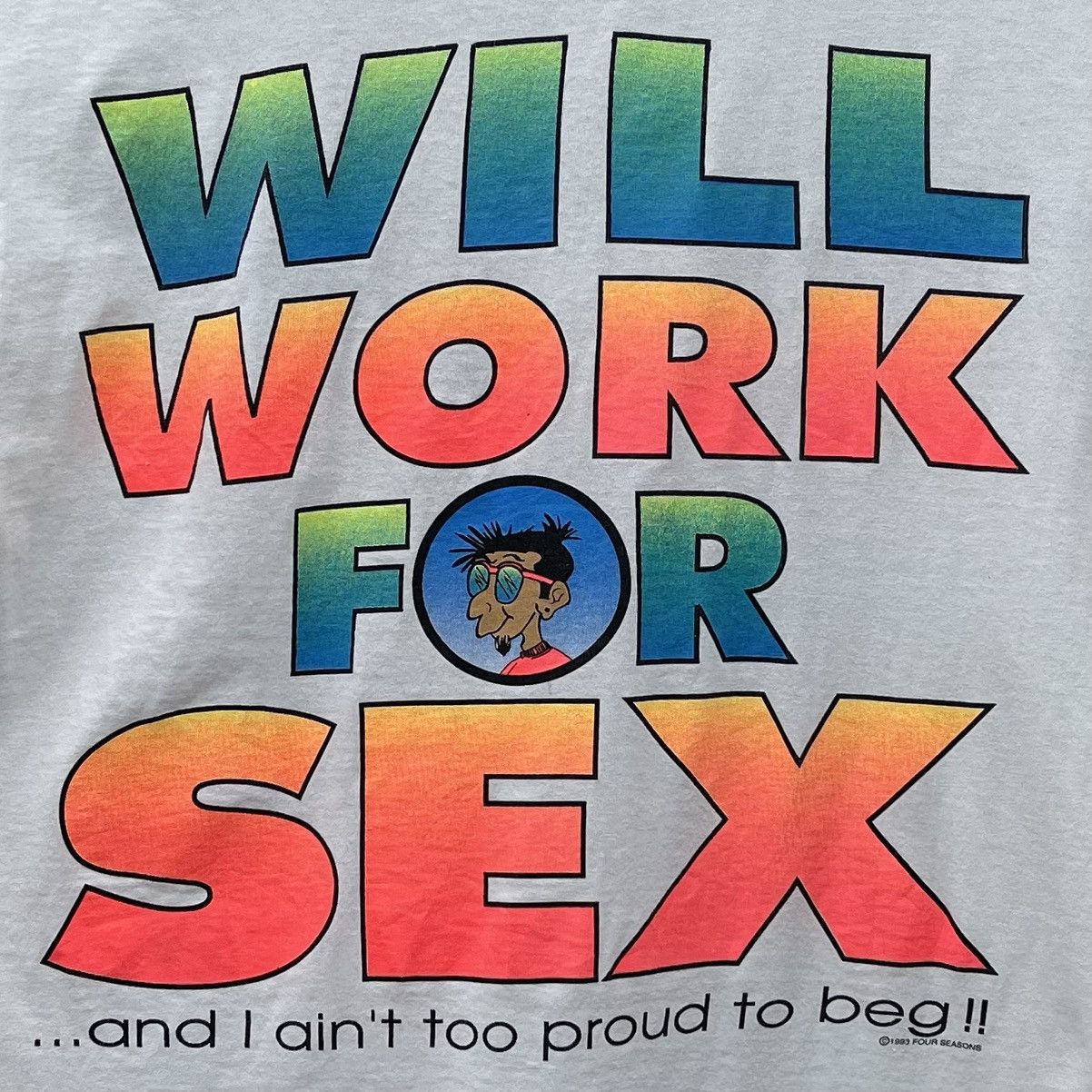 Vintage Vintage 90s Tricky Dick Will Work For Sex Promo Tee | Grailed