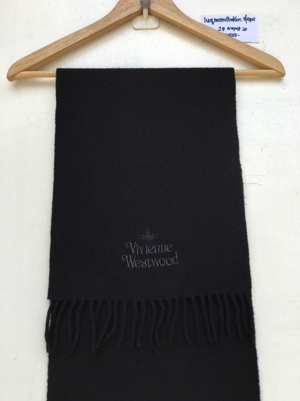 Vivienne Westwood Vivienne Westwood Wool Black Muffler Size ONE SIZE - 8 Thumbnail