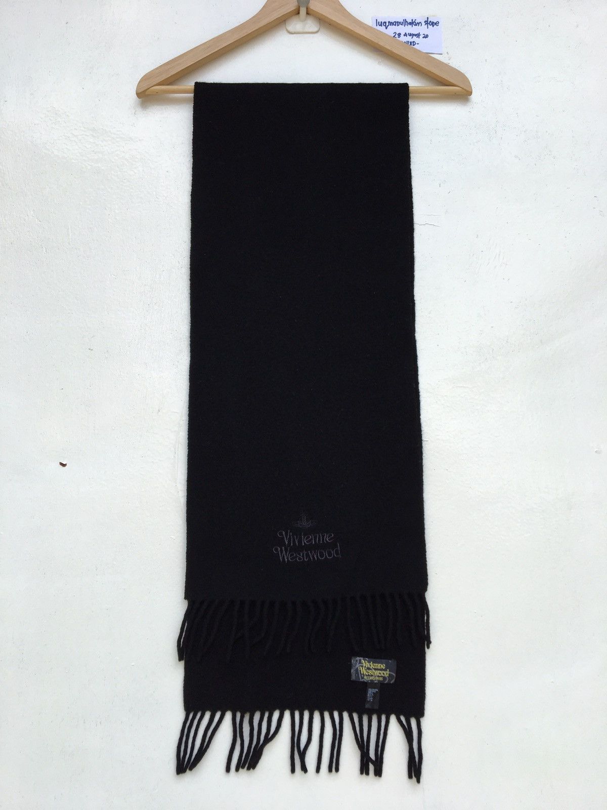 Vivienne Westwood Vivienne Westwood Wool Black Muffler Size ONE SIZE - 4 Thumbnail