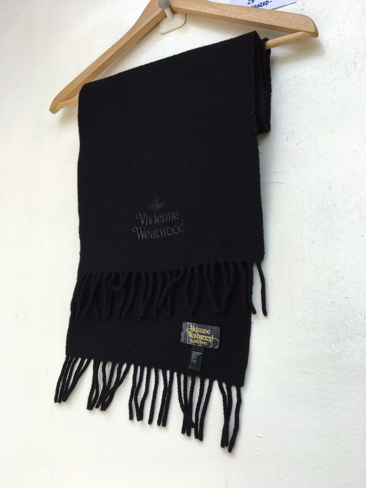 Vivienne Westwood Vivienne Westwood Wool Black Muffler Size ONE SIZE - 11 Thumbnail
