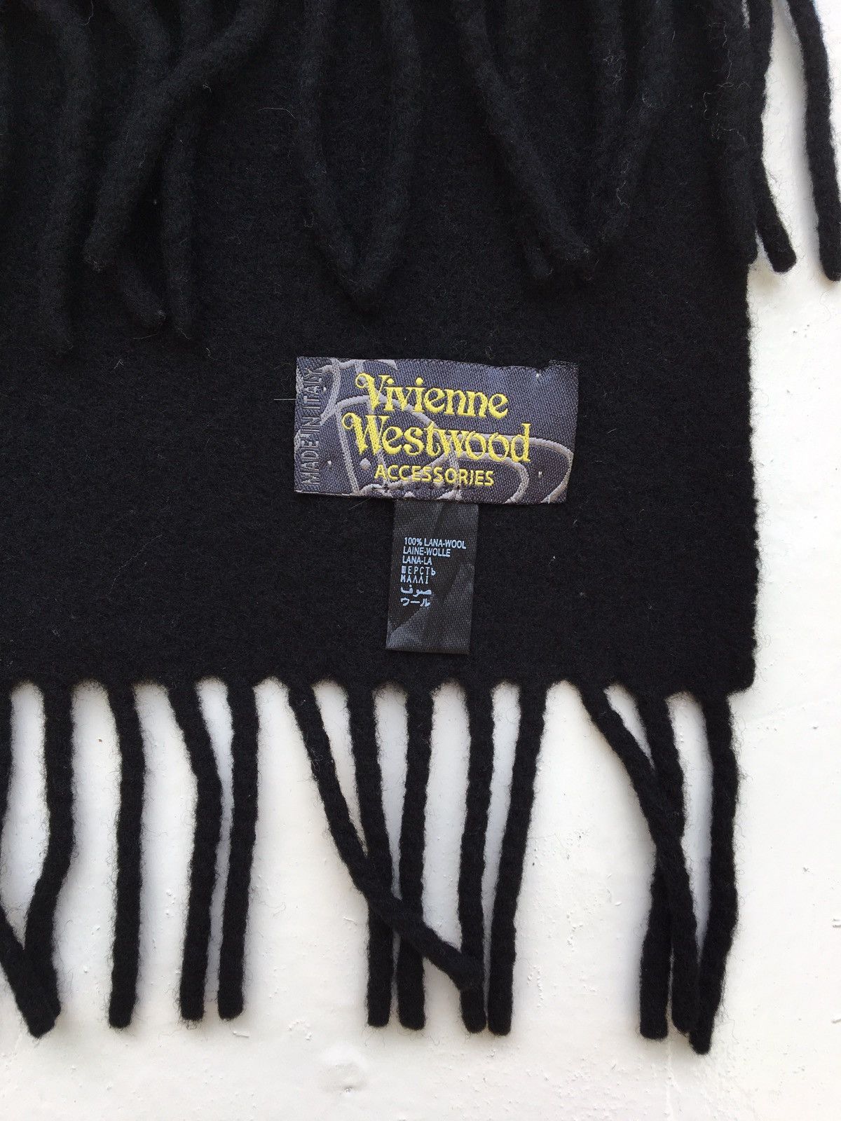 Vivienne Westwood Vivienne Westwood Wool Black Muffler Size ONE SIZE - 13 Thumbnail