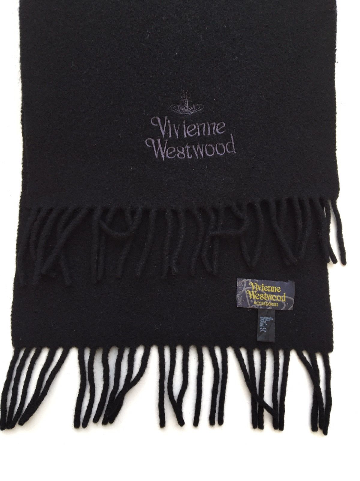 Vivienne Westwood Wool Black Muffler