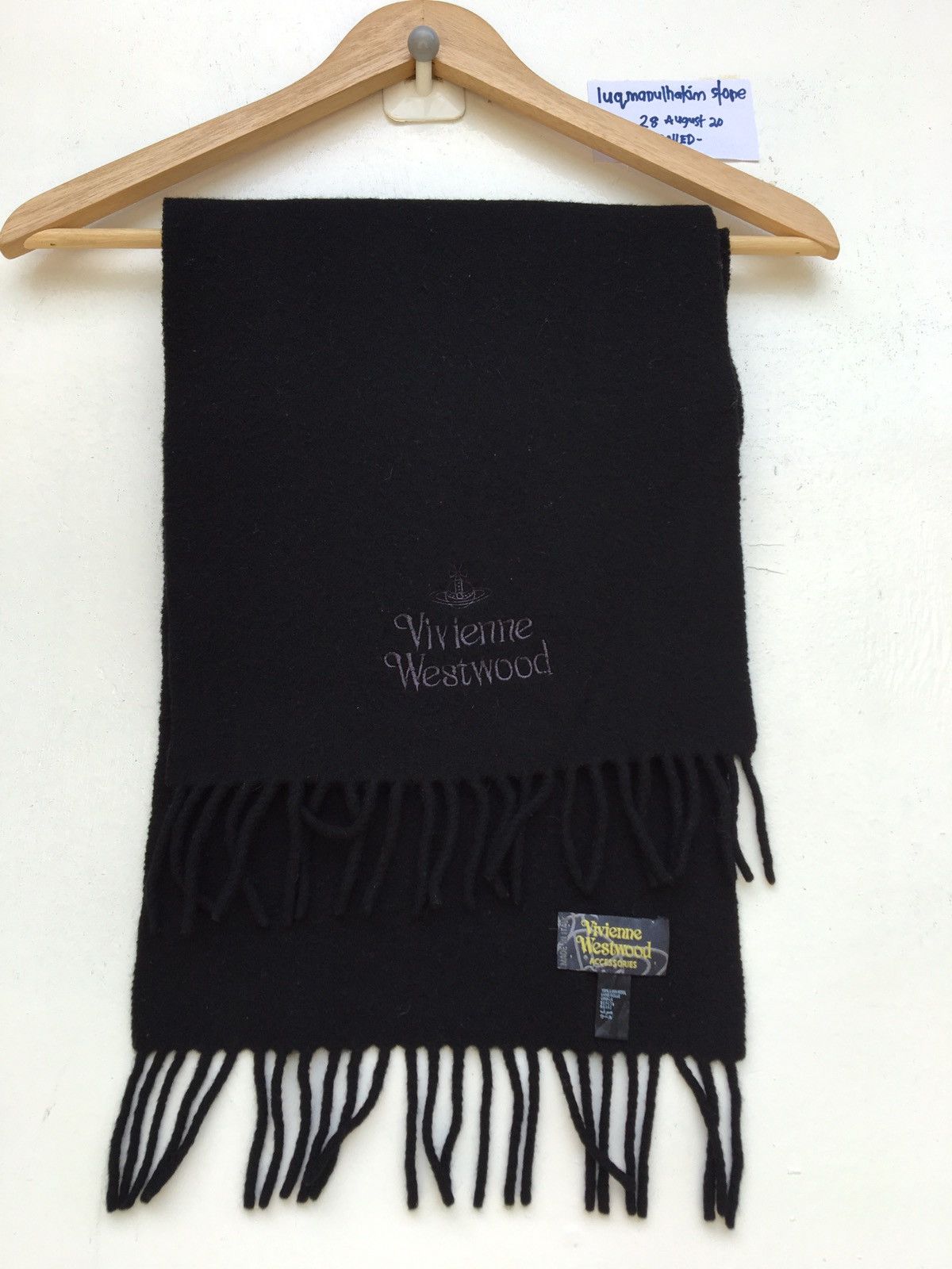 Vivienne Westwood Vivienne Westwood Wool Black Muffler Size ONE SIZE - 9 Thumbnail