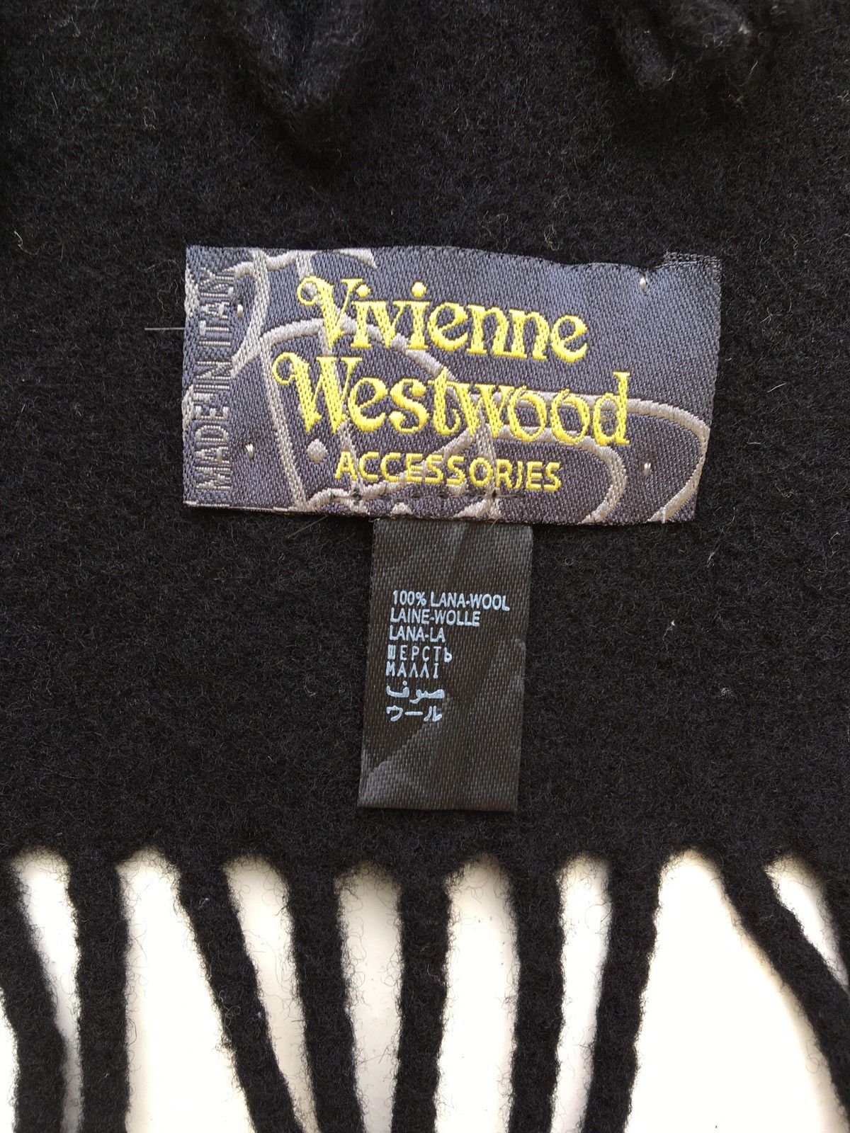 Vivienne Westwood Vivienne Westwood Wool Black Muffler Size ONE SIZE - 14 Thumbnail