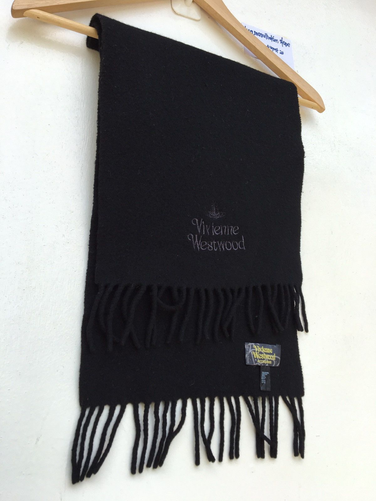 Vivienne Westwood Vivienne Westwood Wool Black Muffler Size ONE SIZE - 10 Thumbnail