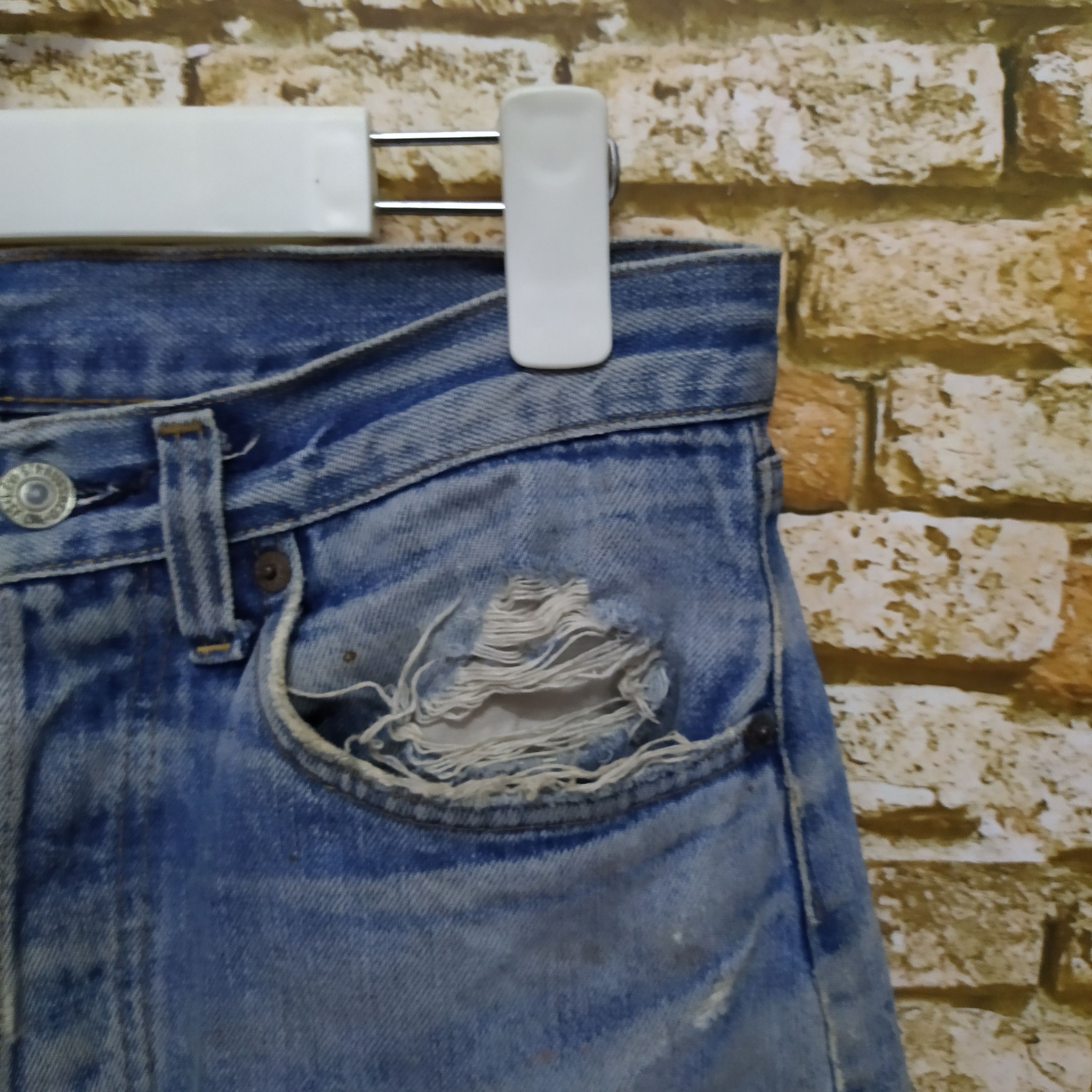 Levi's 80s LEVIS 501 Selvedge USA #6 DenimN (D551) W30 Size US 30 / EU 46 - 4 Thumbnail
