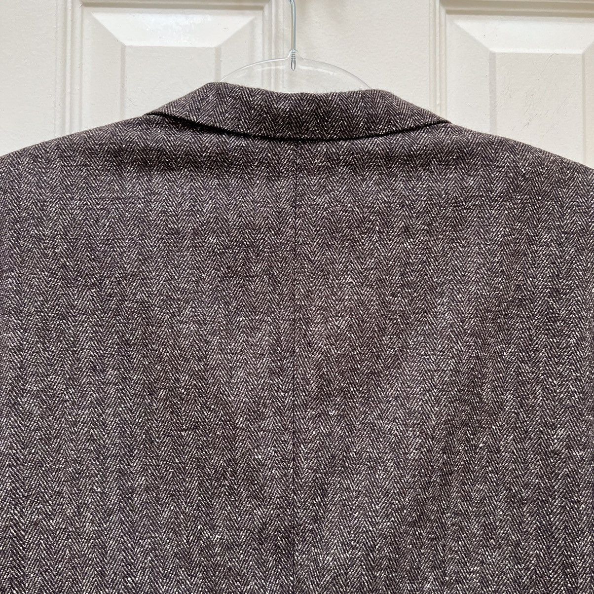 Michael Kors Michael Kors Herringbone Tweed Blazer • Zignone Wool Silk Size 44R - 10 Thumbnail