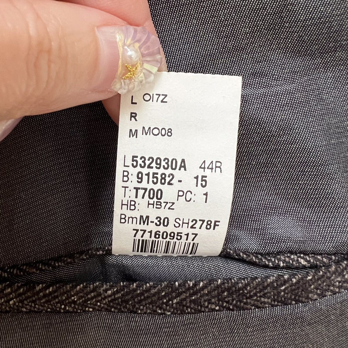 Michael Kors Michael Kors Herringbone Tweed Blazer • Zignone Wool Silk Size 44R - 8 Thumbnail