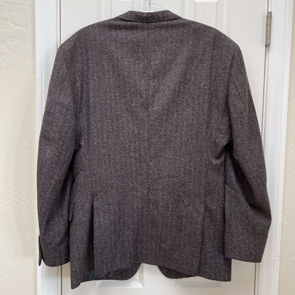 Michael Kors Michael Kors Herringbone Tweed Blazer • Zignone Wool Silk Size 44R - 9 Thumbnail