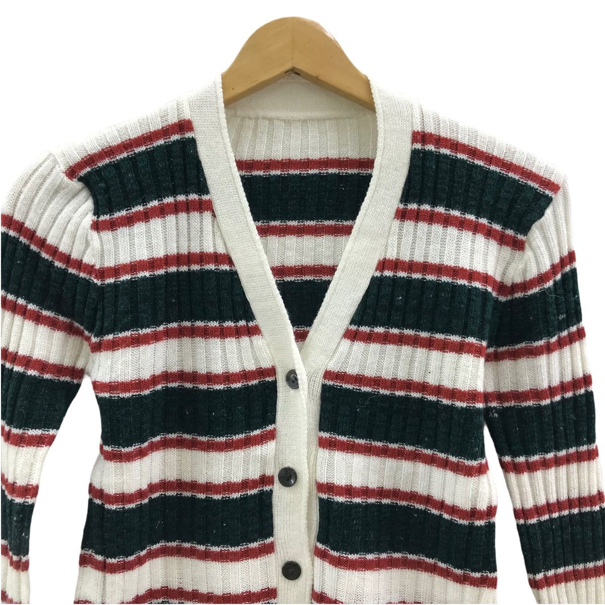 Japanese Brand Vintage Cardigan Stripe Design Size US S / EU 44-46 / 1 - 2 Thumbnail