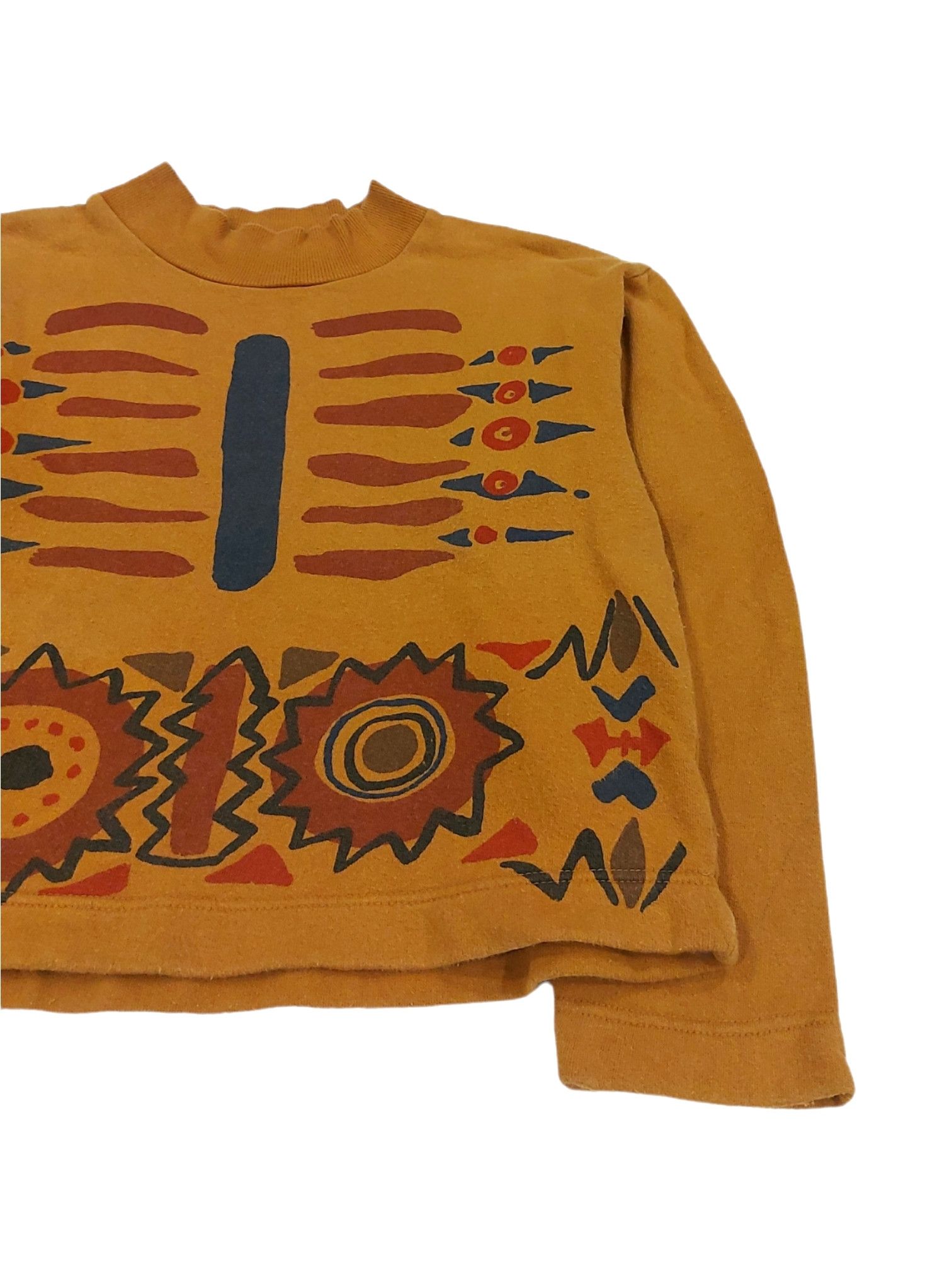 Alberta Ferretti × Designer RARE! JEANSPHILOSOPHY FERRETTI CAVEMAN DRAWING CROP SWEATER Size M / US 6-8 / IT 42-44 - 3 Thumbnail