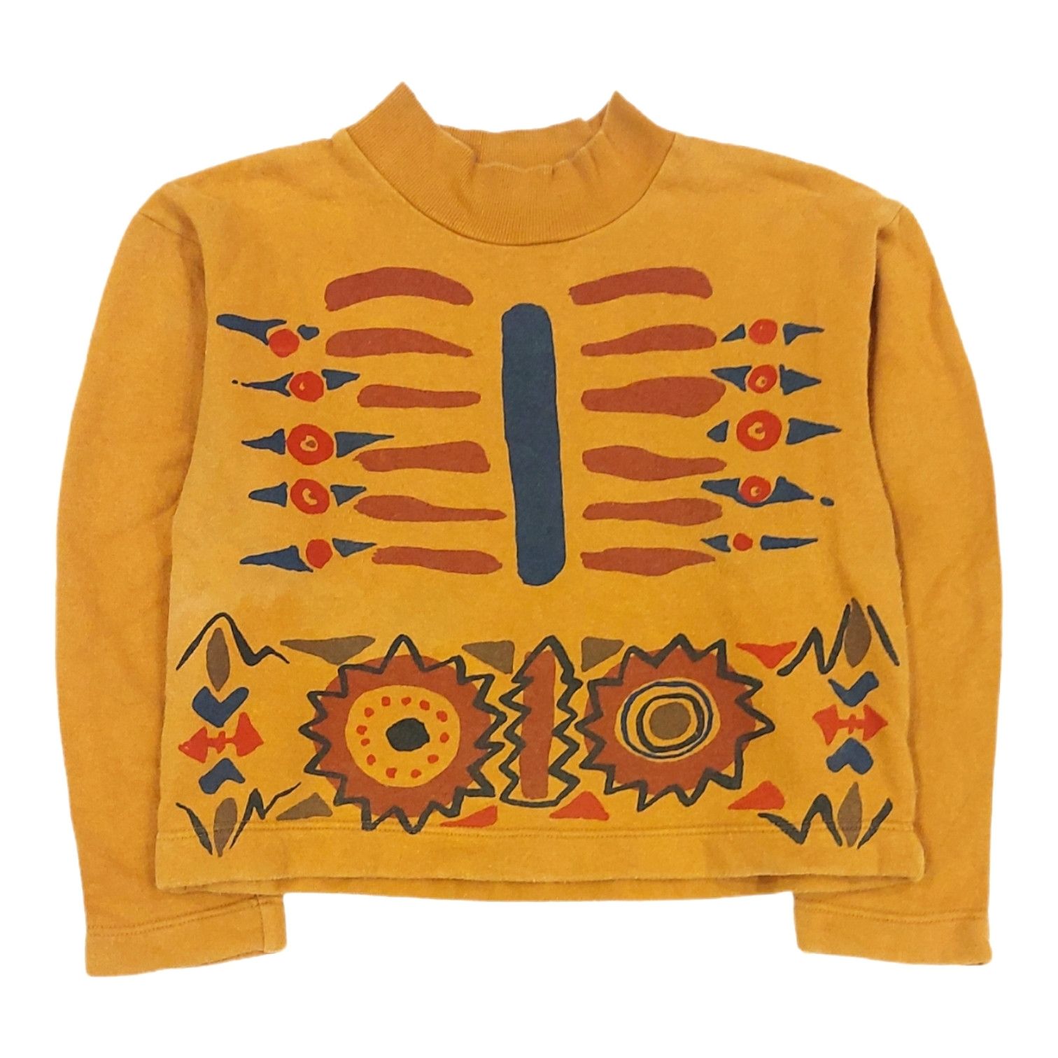 Alberta Ferretti × Designer RARE! JEANSPHILOSOPHY FERRETTI CAVEMAN DRAWING CROP SWEATER Size M / US 6-8 / IT 42-44 - 1 Thumbnail