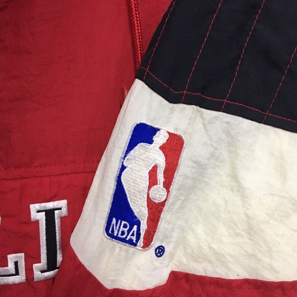 NBA × Starter Starter Chicago Bulls NBA Big Logo Spell Out Jacket Size M Size US M / EU 48-50 / 2 - 6 Thumbnail