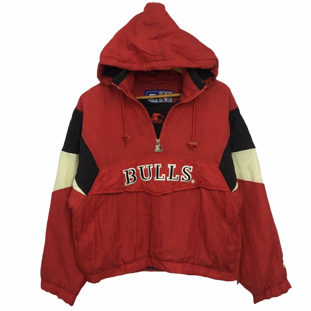 NBA × Starter Starter Chicago Bulls NBA Big Logo Spell Out Jacket Size M Size US M / EU 48-50 / 2 - 1 Thumbnail
