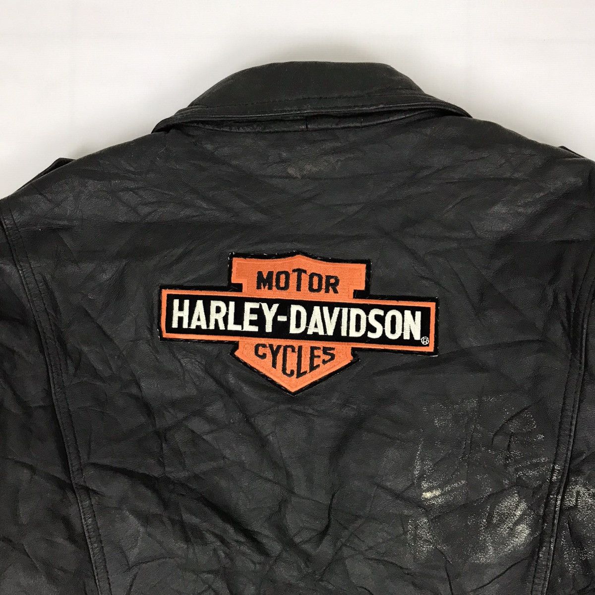 Harley Davidson × Vintage Vintage Harley Davidson Double Collar Leather Biker Jacket Size US M / EU 48-50 / 2 - 6 Thumbnail