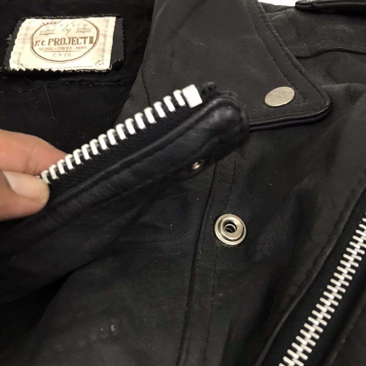 Harley Davidson × Vintage Vintage Harley Davidson Double Collar Leather Biker Jacket Size US M / EU 48-50 / 2 - 9 Thumbnail