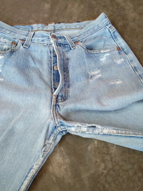 Levi's Vintage Levi's 501 Distressed Jeans 28x30 Size US 28 / EU 44 - 6 Thumbnail