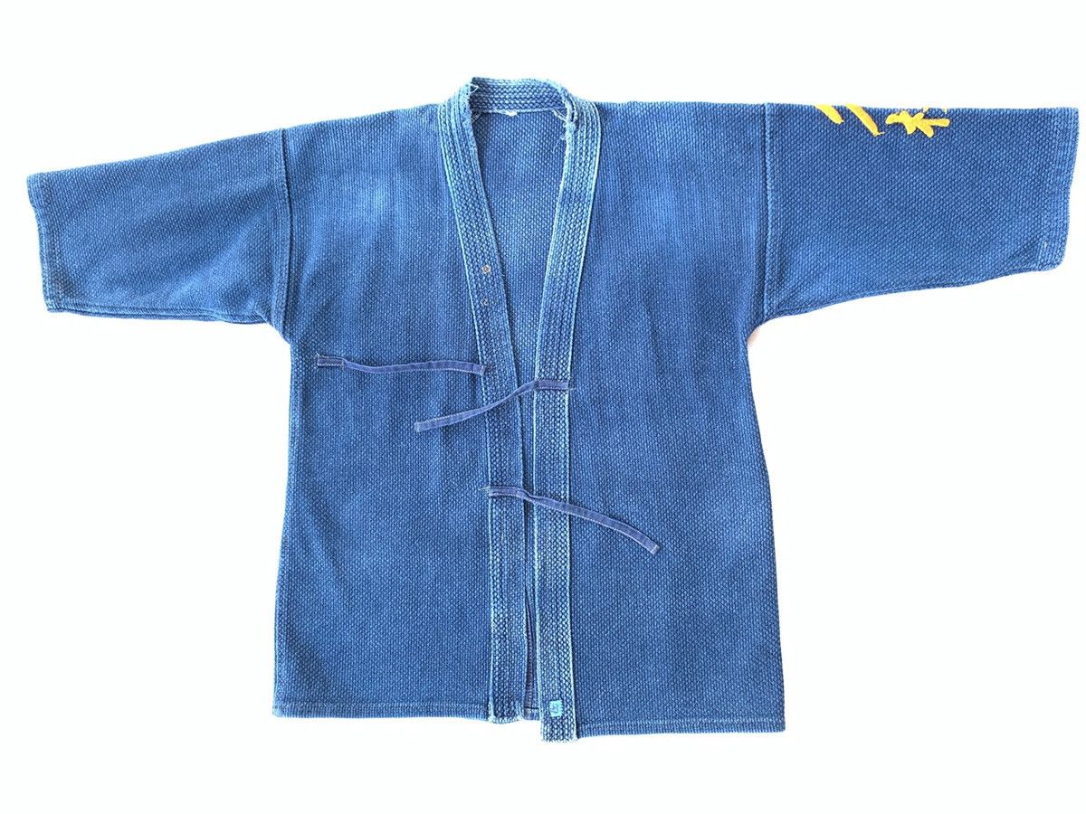 Indigo × Japanese Brand Vtg Sashiko Blue Dyed Woven Kendo Jacket Traditional Wear Size US S / EU 44-46 / 1 - 2 Thumbnail