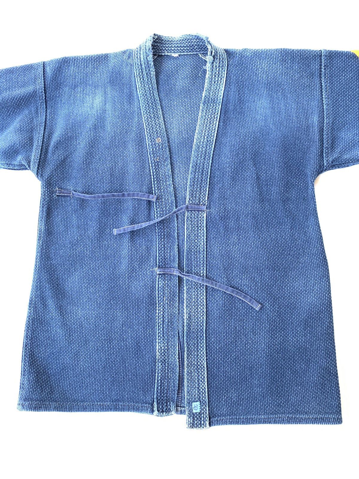 Indigo × Japanese Brand Vtg Sashiko Blue Dyed Woven Kendo Jacket Traditional Wear Size US S / EU 44-46 / 1 - 3 Thumbnail