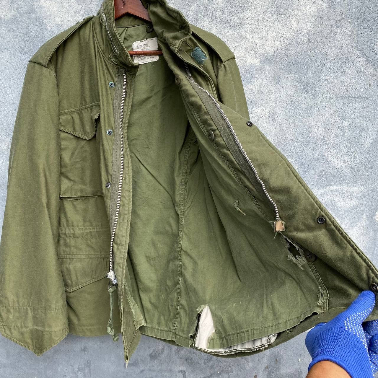 Alpha Industries Vintage 80s Military alpha industries 4pocket scovill jacket Size US S / EU 44-46 / 1 - 16 Thumbnail