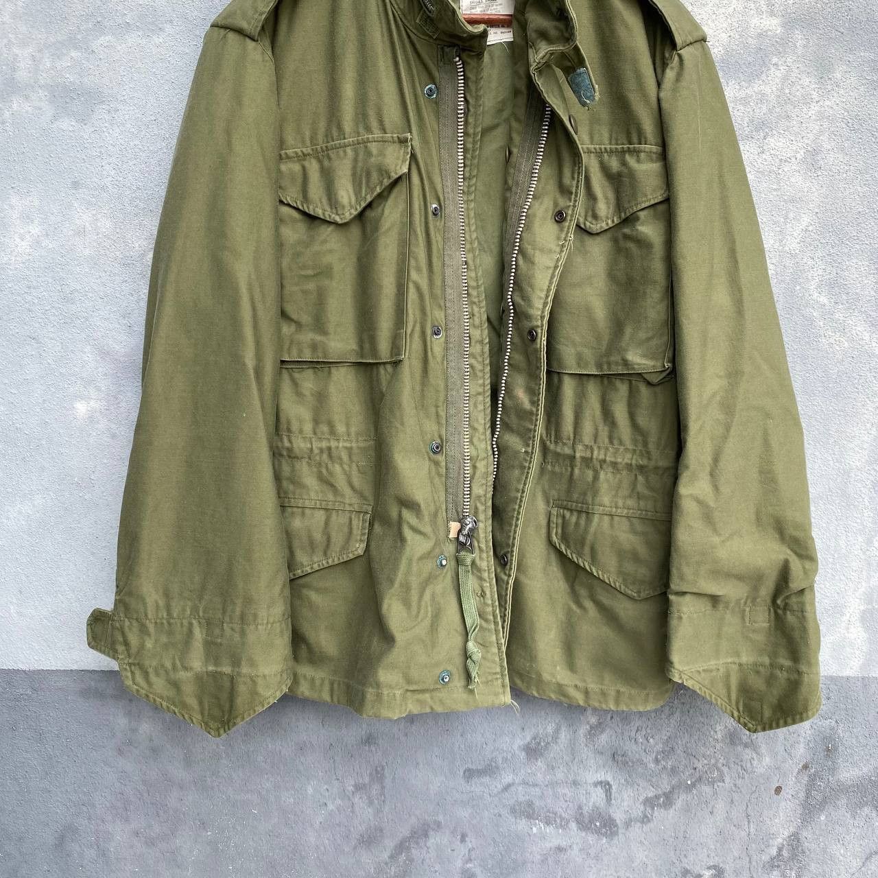 Alpha Industries Vintage 80s Military alpha industries 4pocket scovill jacket Size US S / EU 44-46 / 1 - 10 Thumbnail